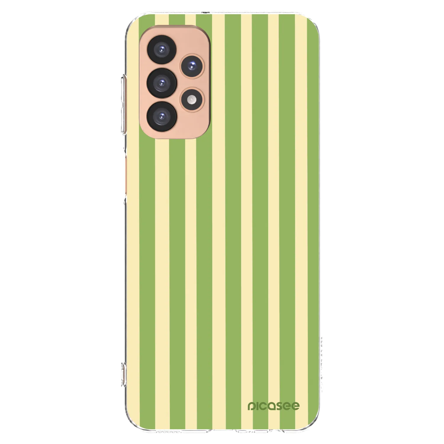 Picasee silikonový průhledný obal pro Samsung Galaxy A23 A236B 5G - Lines Matcha