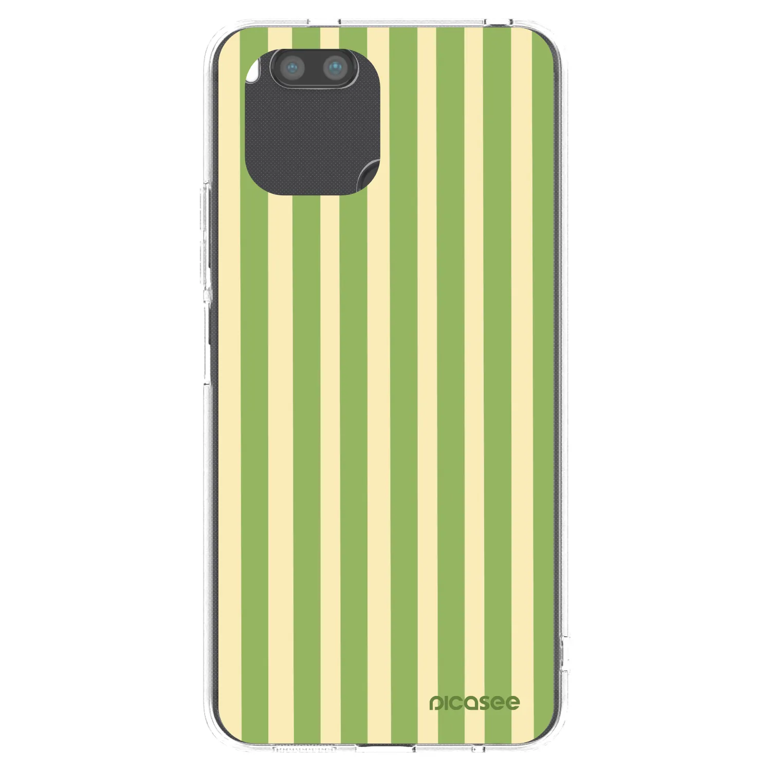 Picasee silikonový průhledný obal pro Xiaomi Redmi A1 - Lines Matcha