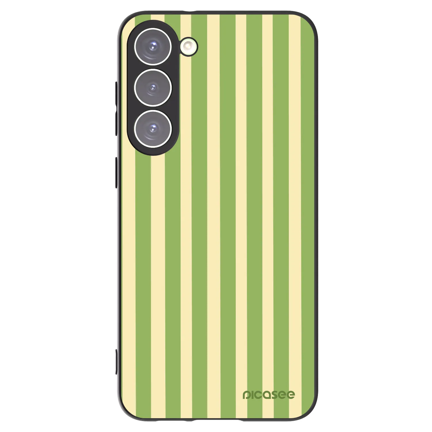 Picasee silikonový černý obal pro Samsung Galaxy S23+ 5G - Lines Matcha
