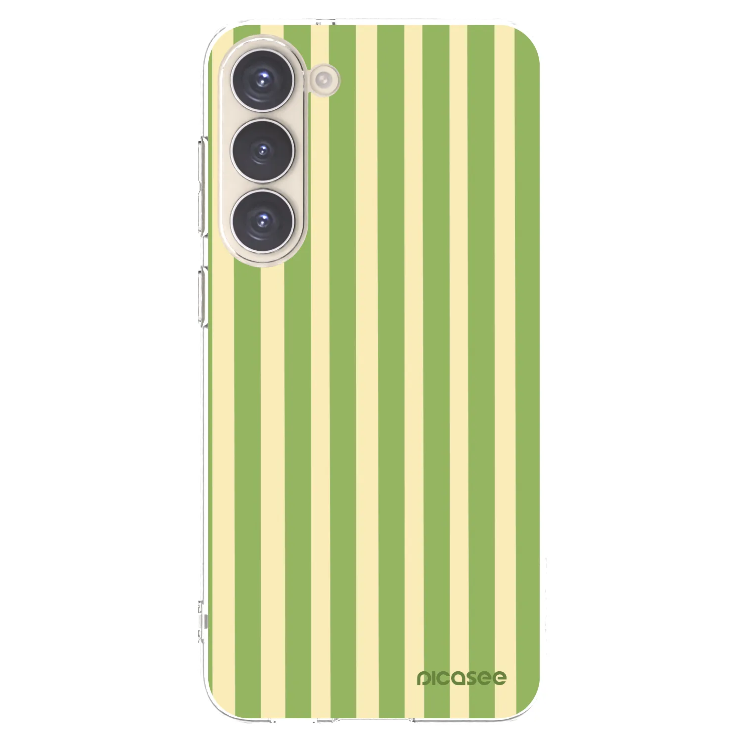 Picasee silikonový průhledný obal pro Samsung Galaxy S23+ 5G - Lines Matcha