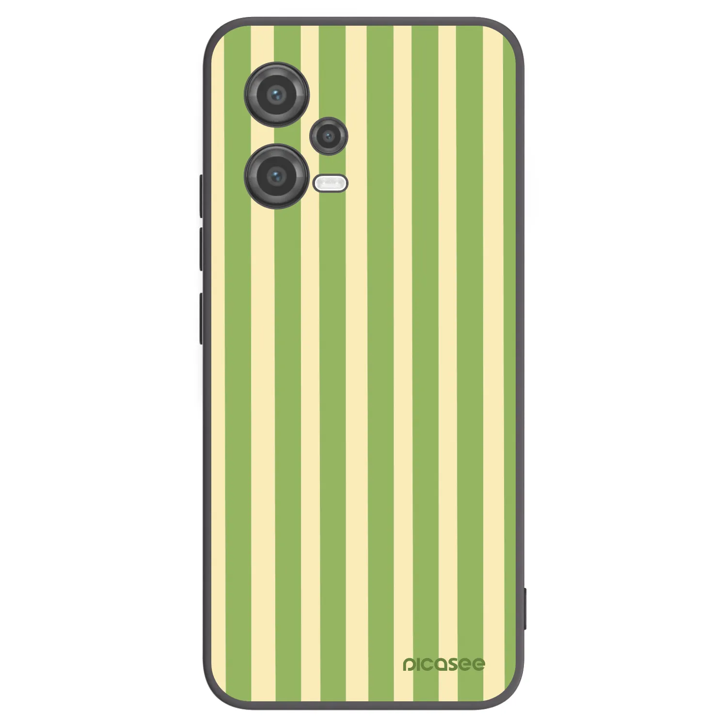 Picasee silikonový černý obal pro Xiaomi Poco X5 - Lines Matcha
