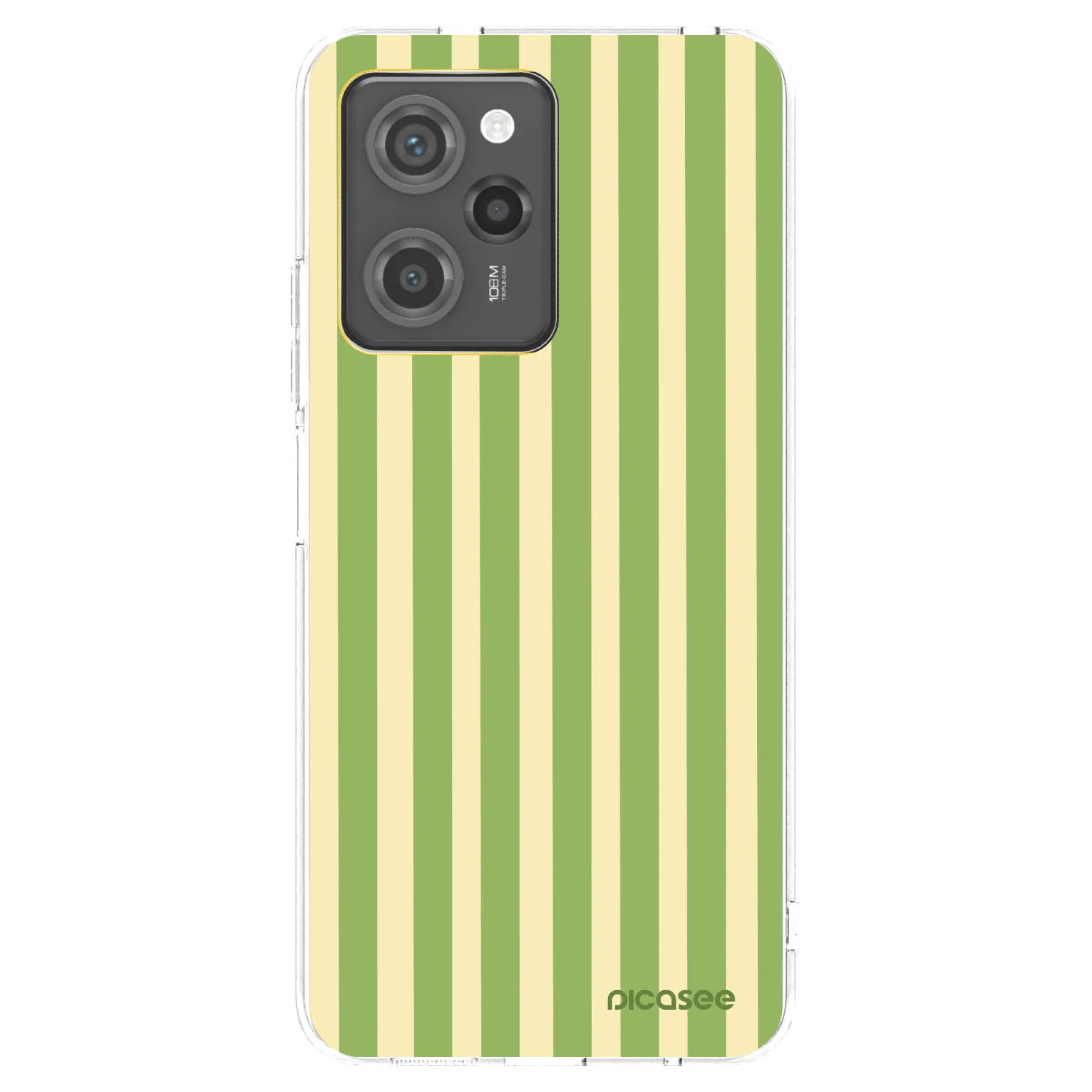 Picasee silikonový černý obal pro Xiaomi Poco X5 Pro - Lines Matcha
