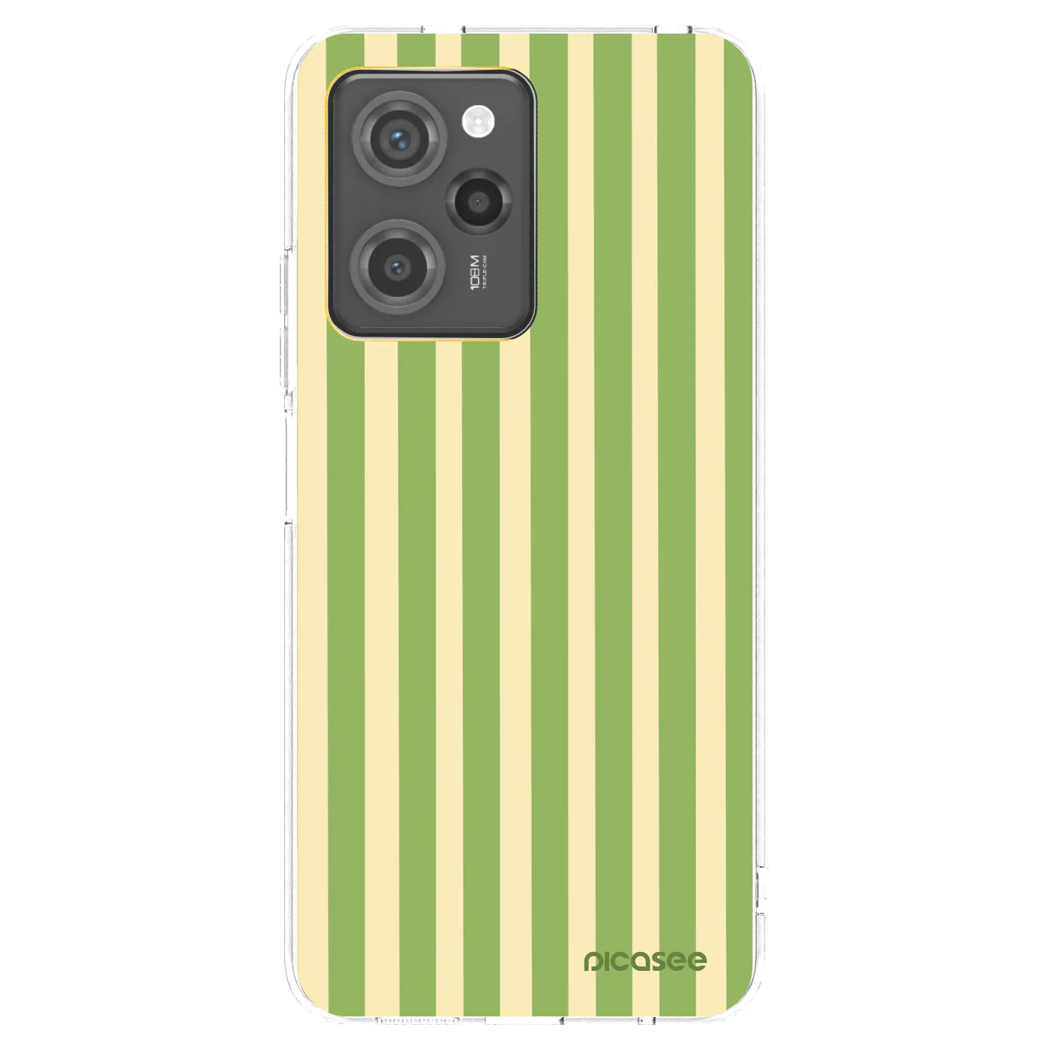 Picasee silikonový průhledný obal pro Xiaomi Poco X5 Pro - Lines Matcha