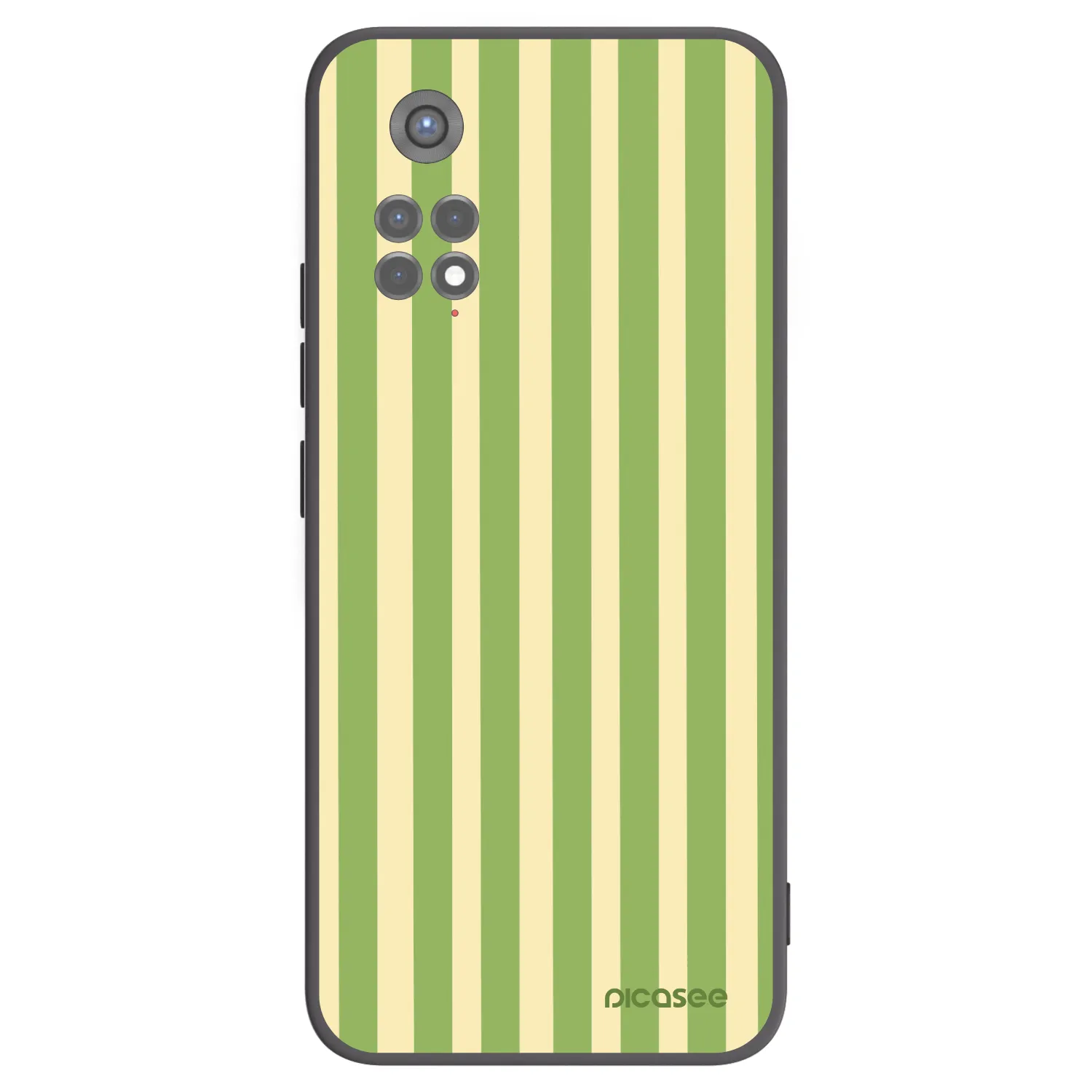 Picasee silikonový černý obal pro Xiaomi Redmi Note 11S 5G - Lines Matcha