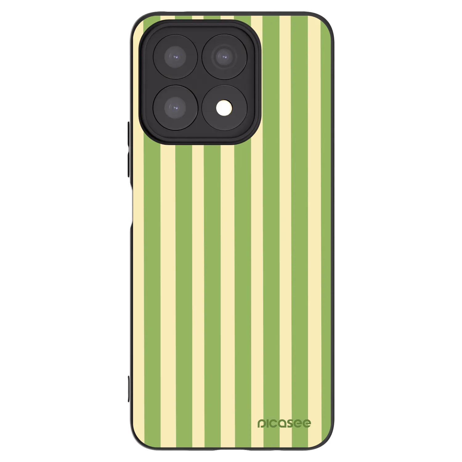 Picasee silikonový černý obal pro Honor X8a - Lines Matcha