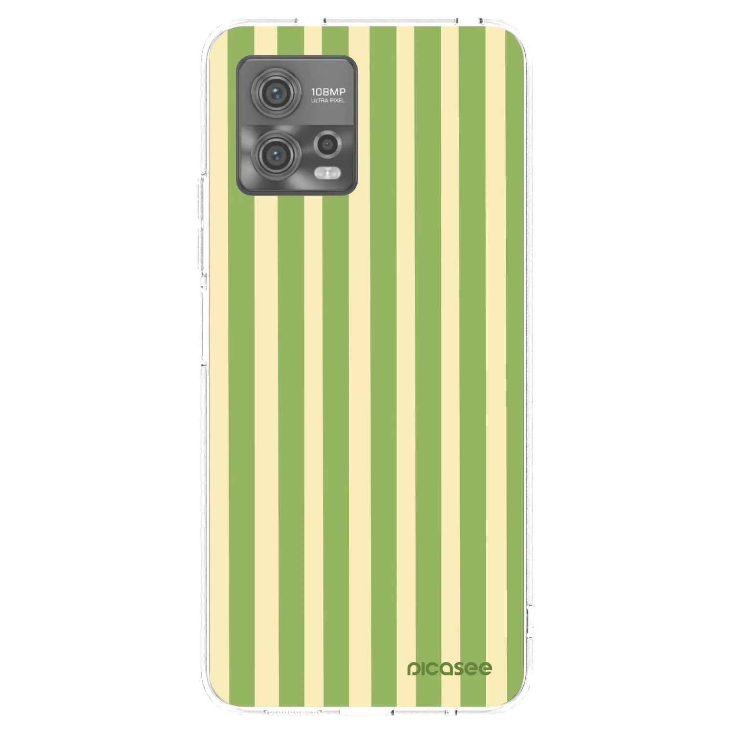 Picasee silikonový průhledný obal pro Motorola Moto G72 - Lines Matcha