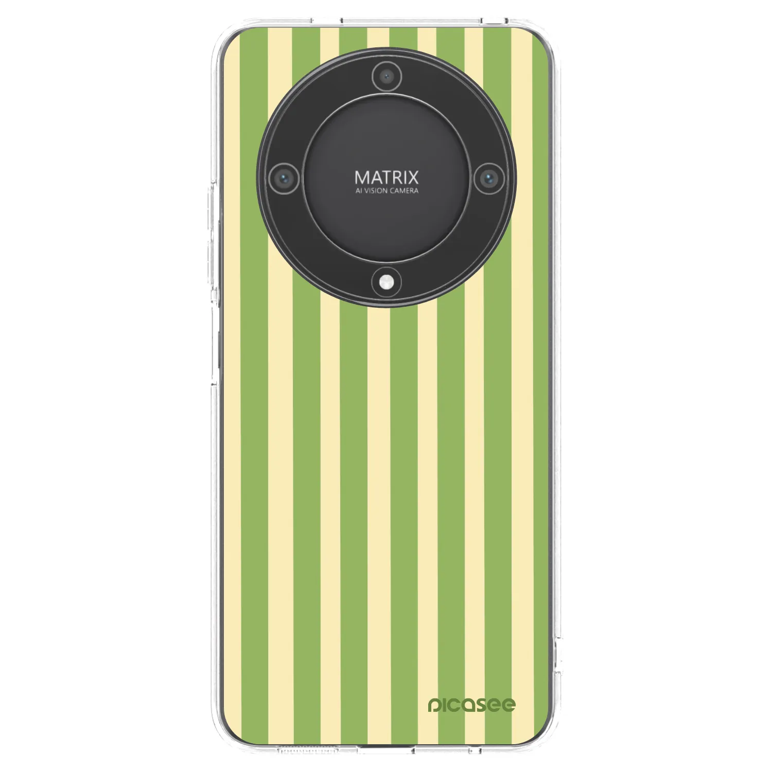 Picasee silikonový průhledný obal pro Honor Magic5 Lite 5G - Lines Matcha