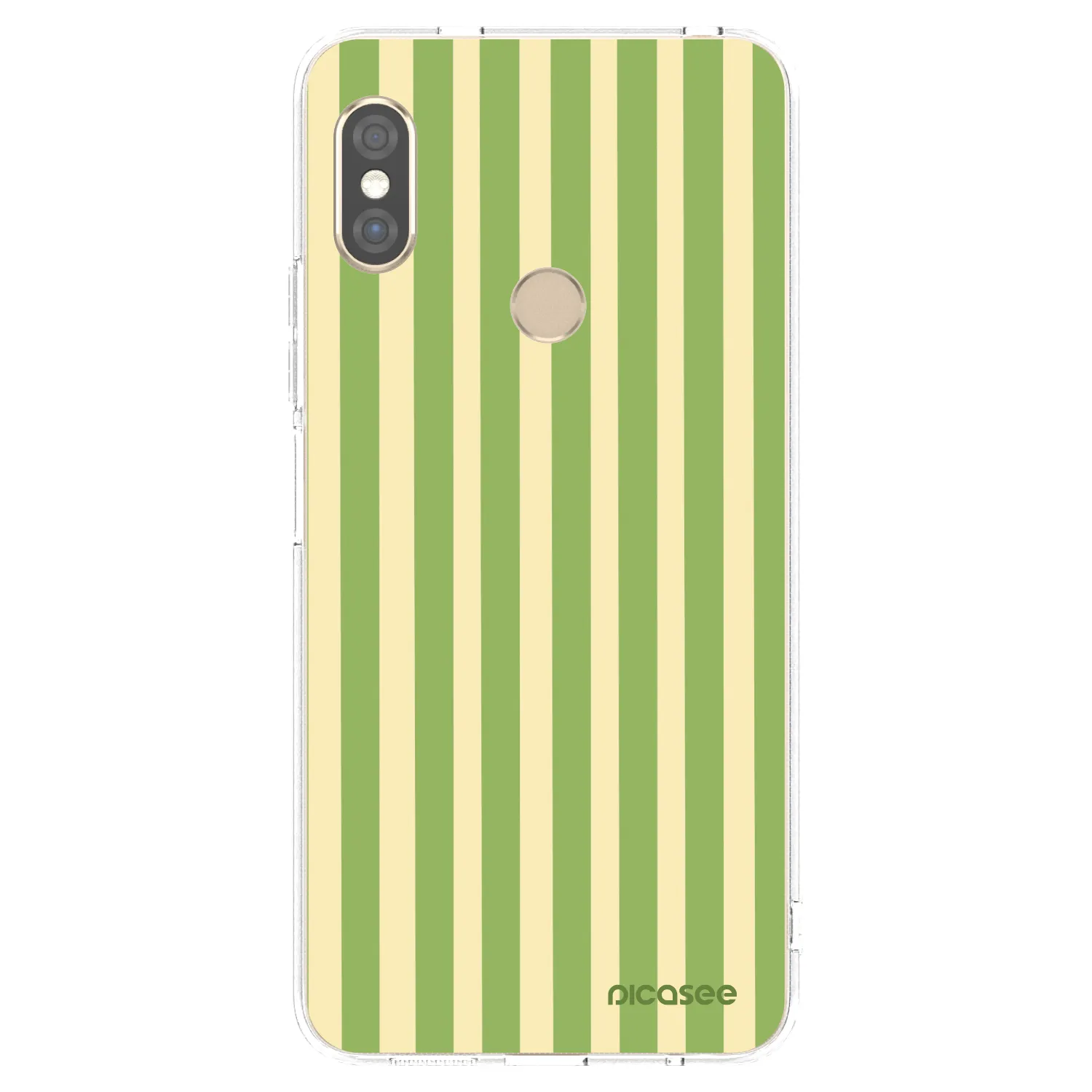 Picasee silikonový průhledný obal pro Xiaomi Redmi Note 5 Global - Lines Matcha