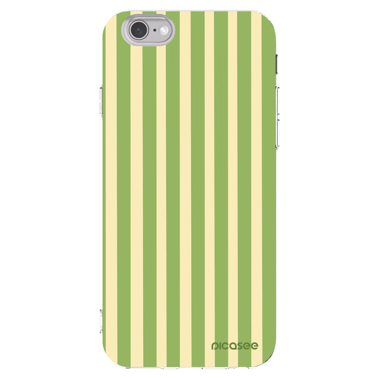 Picasee silikonový průhledný obal pro Apple iPhone 6/6S - Lines Matcha