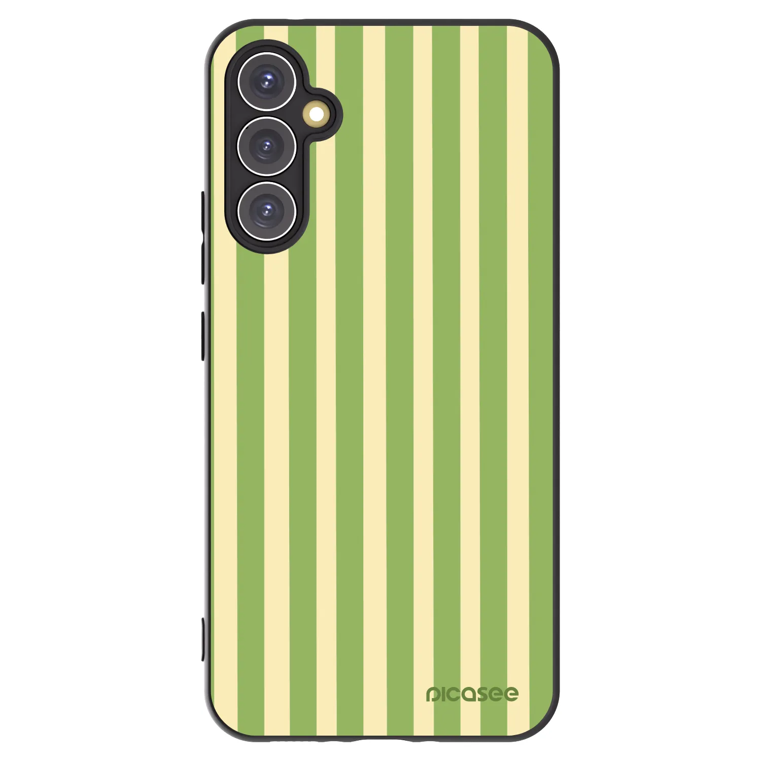 Picasee silikonový černý obal pro Samsung Galaxy A34 5G A346B - Lines Matcha