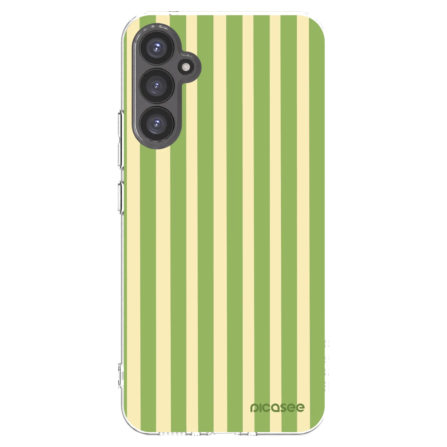Picasee silikonový průhledný obal pro Samsung Galaxy A34 5G A346B - Lines Matcha