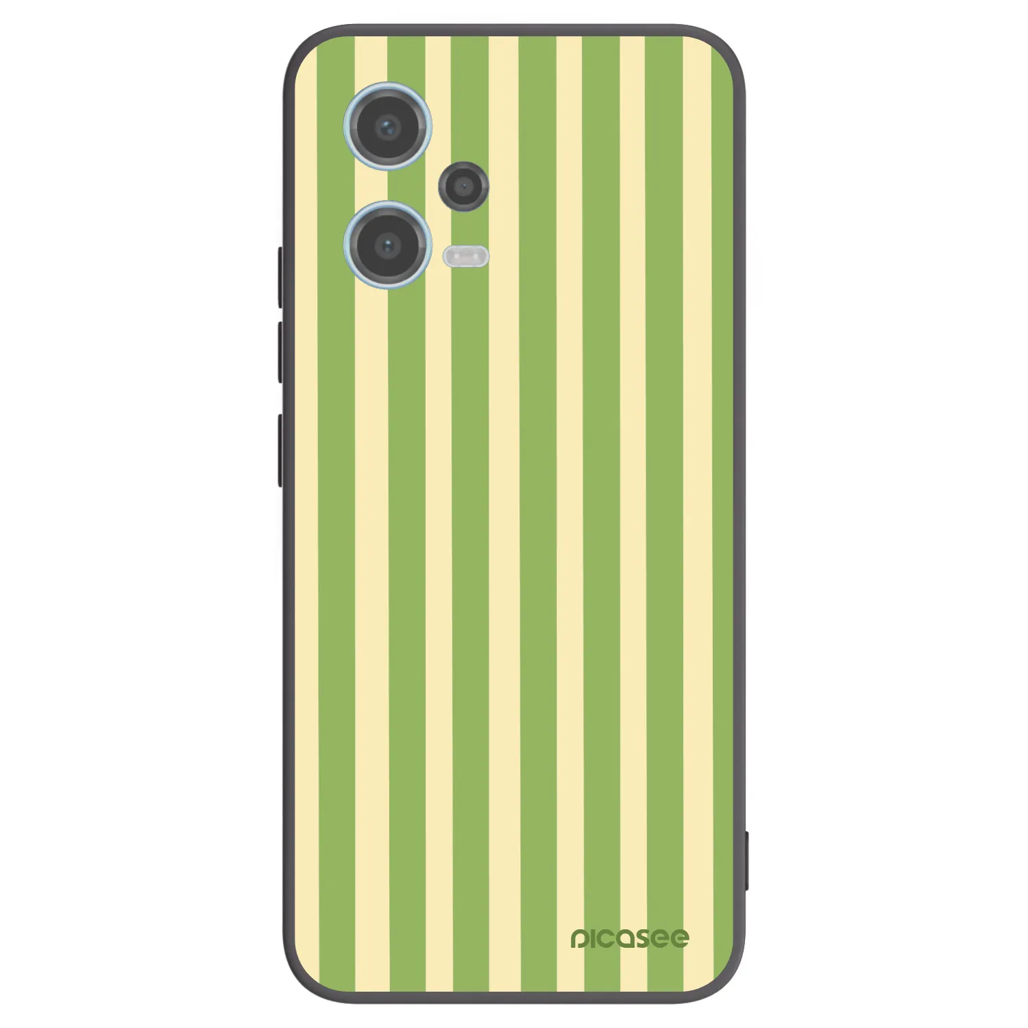Picasee silikonový černý obal pro Xiaomi Redmi Note 12 5G - Lines Matcha