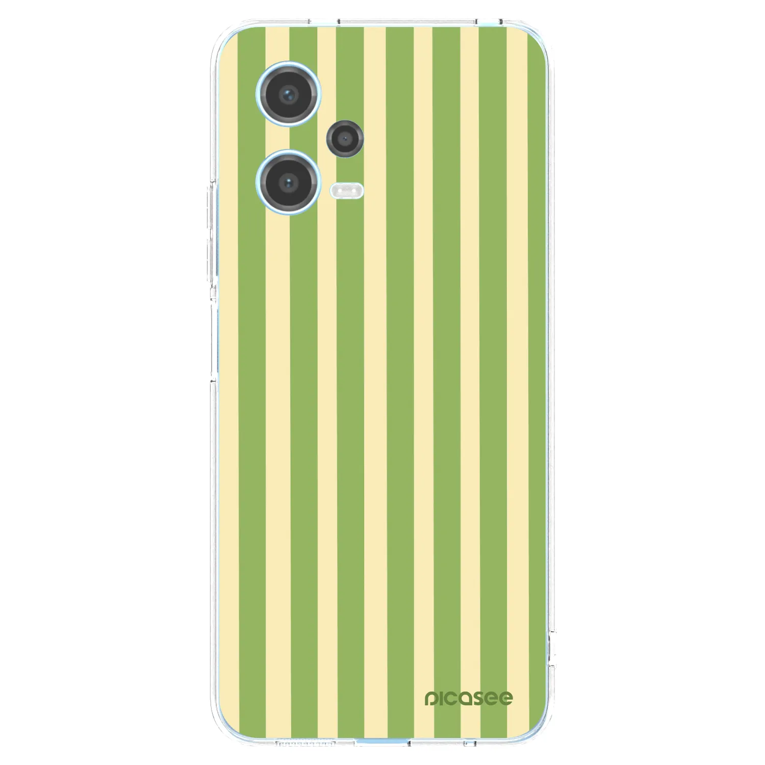 Picasee silikonový průhledný obal pro Xiaomi Redmi Note 12 5G - Lines Matcha