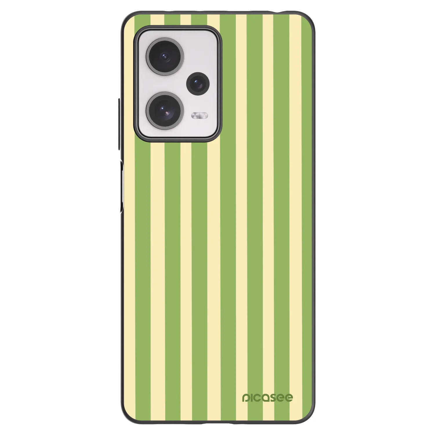 Picasee silikonový černý obal pro Xiaomi Redmi Note 12 Pro+ 5G - Lines Matcha