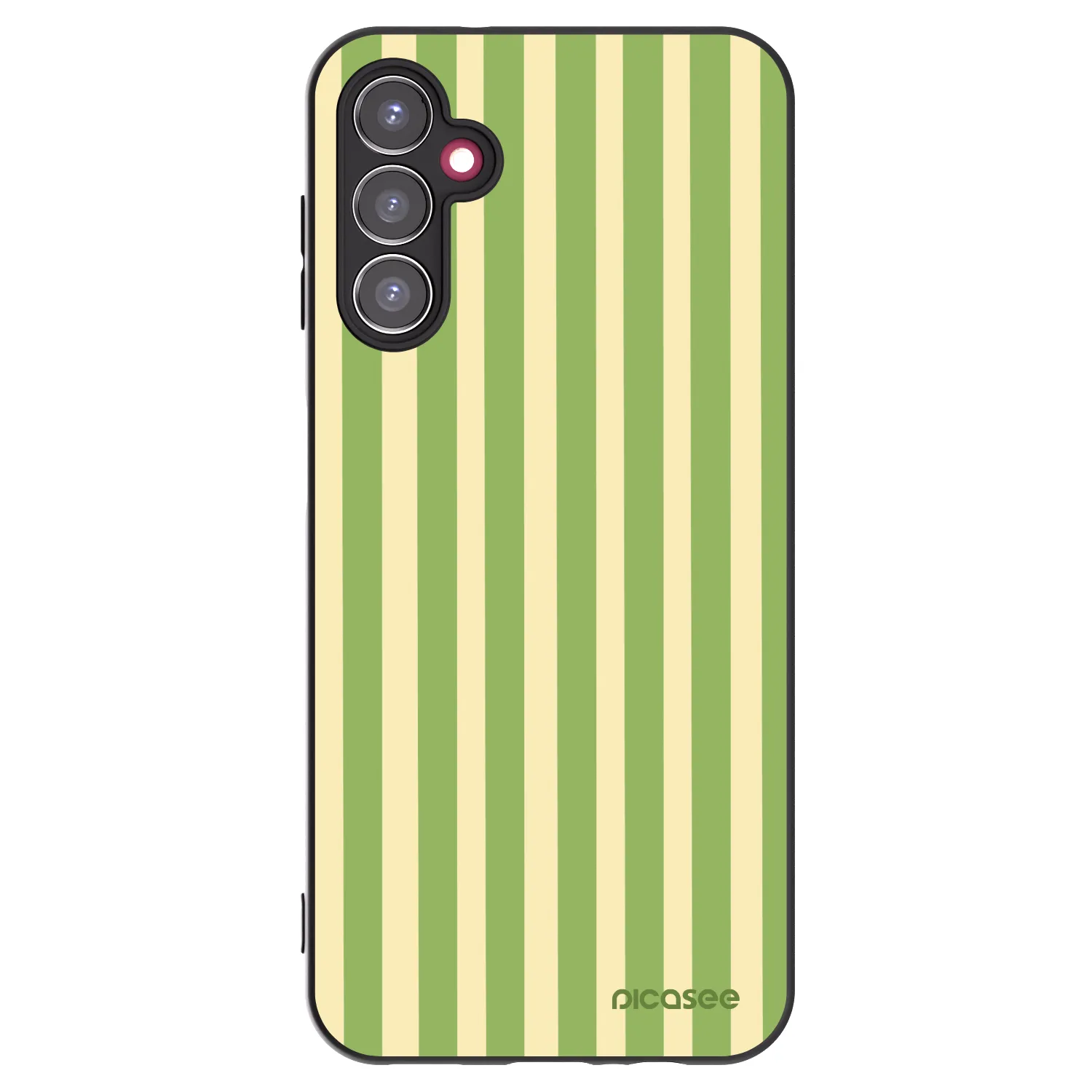 Picasee silikonový černý obal pro Samsung Galaxy A14 4G A145R - Lines Matcha