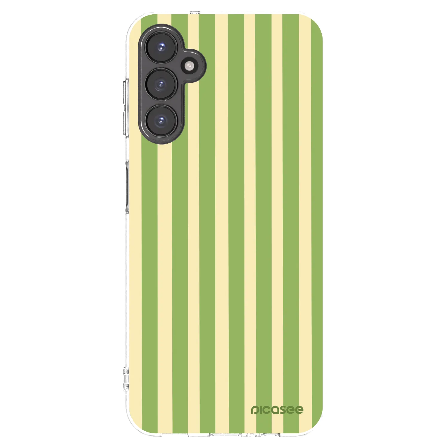 Picasee silikonový průhledný obal pro Samsung Galaxy A14 4G A145R - Lines Matcha