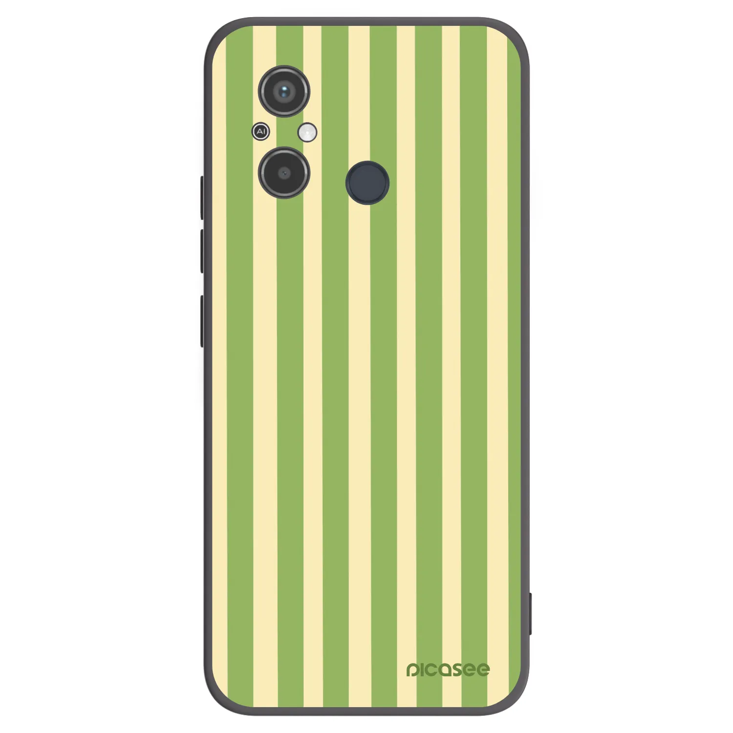 Picasee silikonový černý obal pro Xiaomi Redmi 12C - Lines Matcha