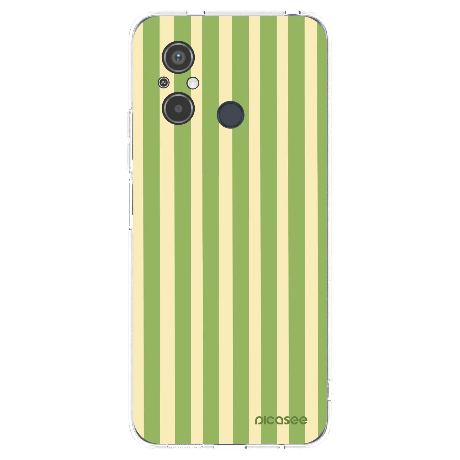 Picasee silikonový průhledný obal pro Xiaomi Redmi 12C - Lines Matcha