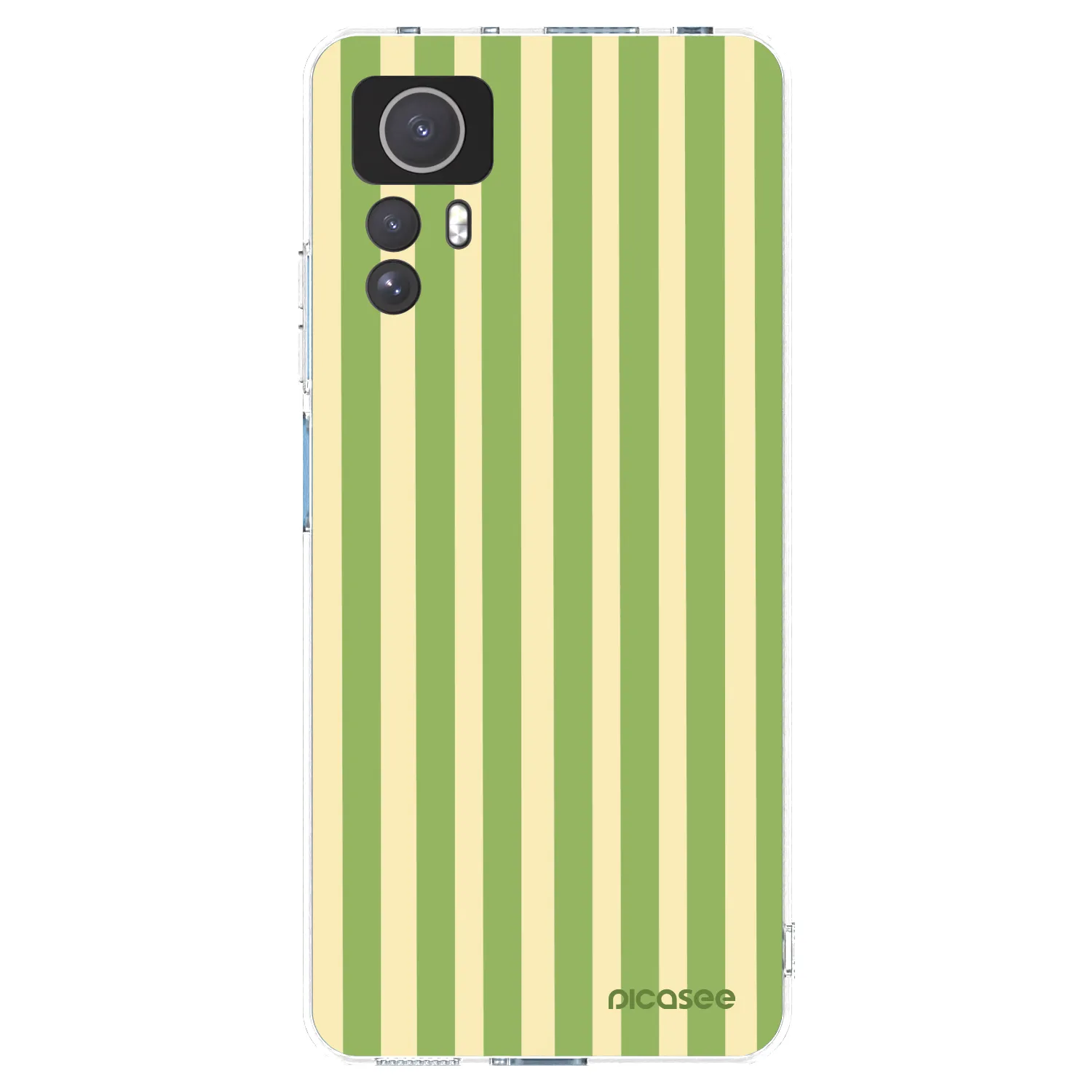 Picasee silikonový průhledný obal pro Xiaomi Redmi Note 12S - Lines Matcha