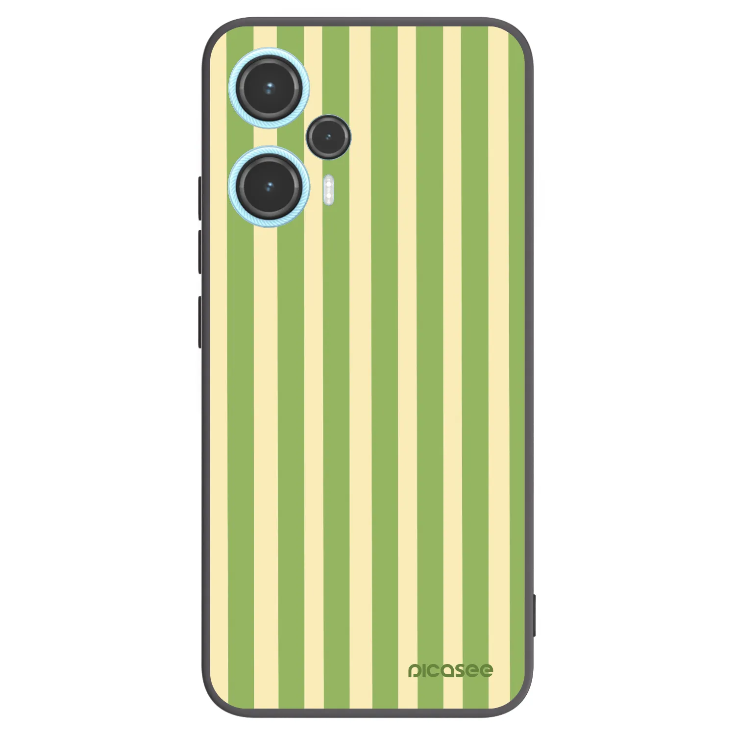 Picasee silikonový černý obal pro Xiaomi Poco F5 - Lines Matcha