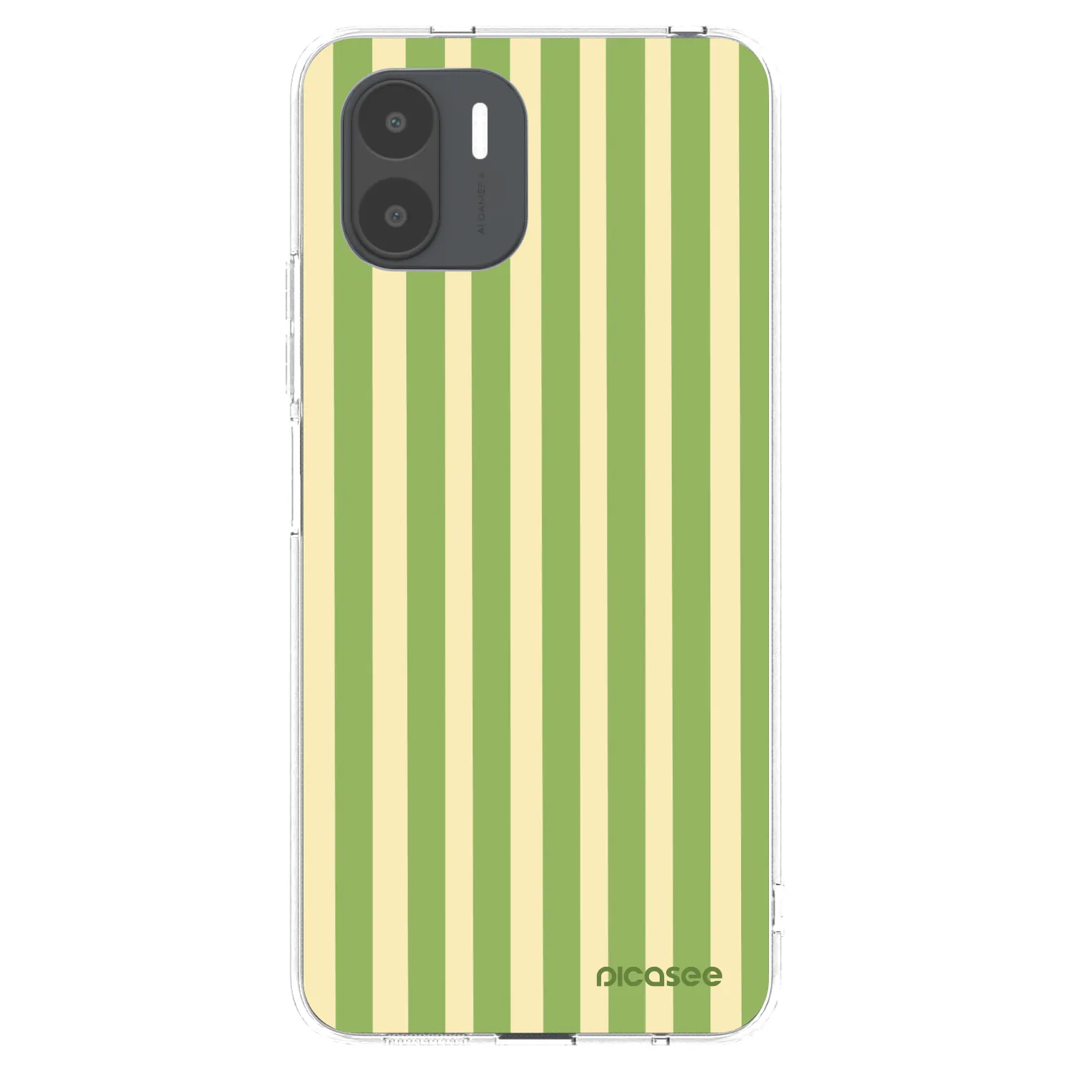 Picasee silikonový průhledný obal pro Xiaomi Redmi A2 - Lines Matcha