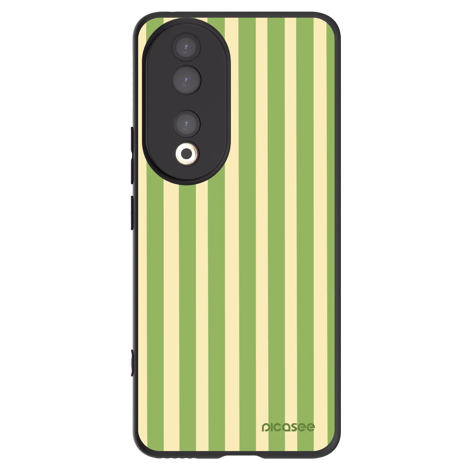 Picasee silikonový černý obal pro Honor 90 5G - Lines Matcha