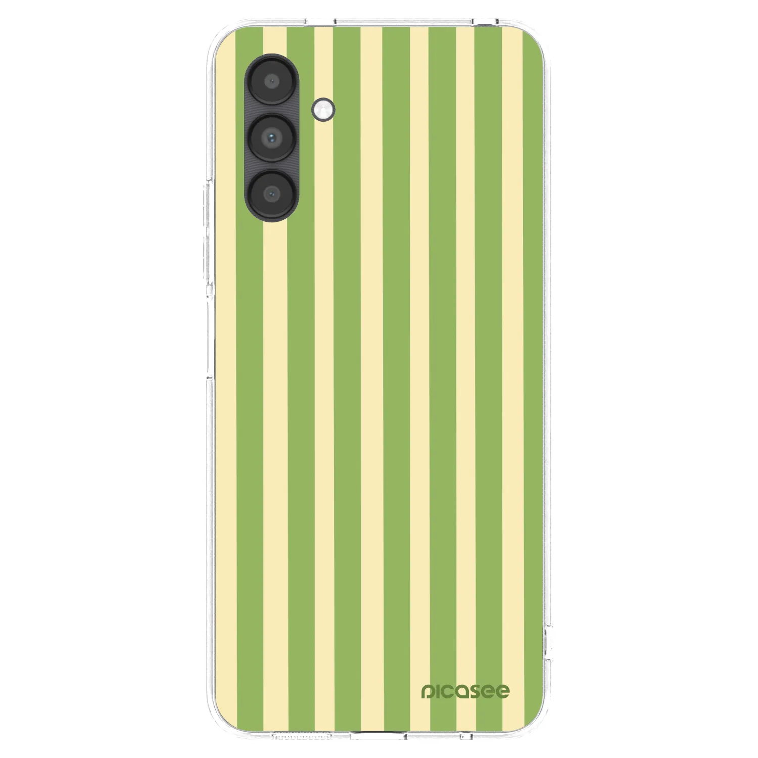 Picasee silikonový průhledný obal pro Samsung Galaxy A04s A047F - Lines Matcha