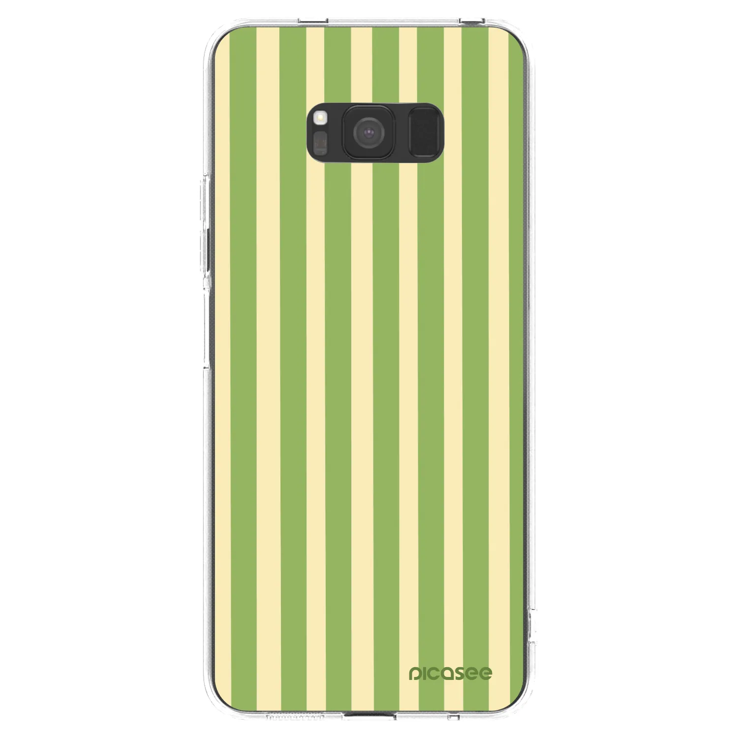Picasee silikonový průhledný obal pro Samsung Galaxy S8 G950F - Lines Matcha