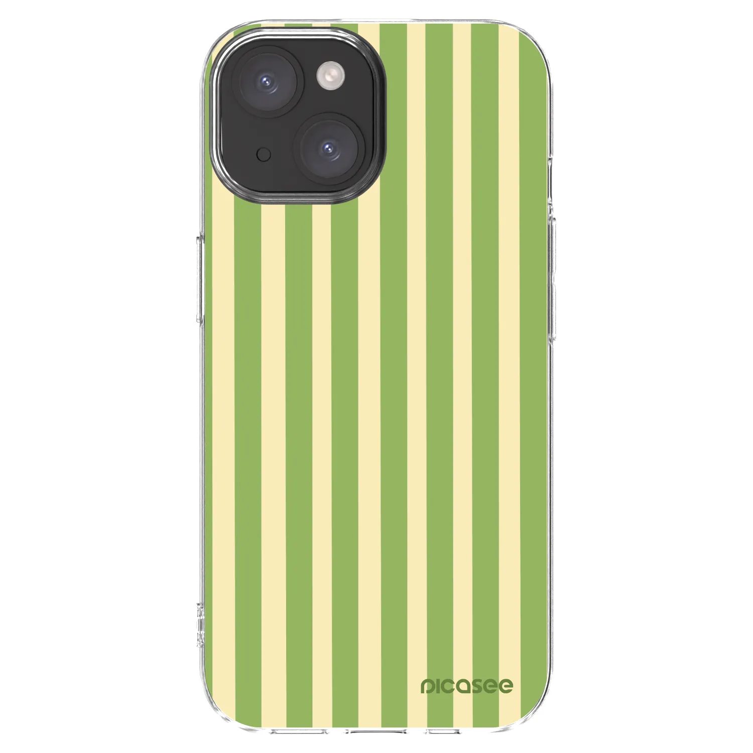 Picasee silikonový průhledný obal pro Apple iPhone 15 - Lines Matcha