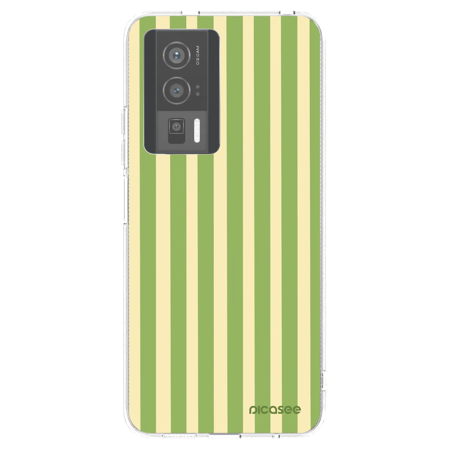 Picasee silikonový průhledný obal pro Xiaomi Poco F5 Pro 5G - Lines Matcha