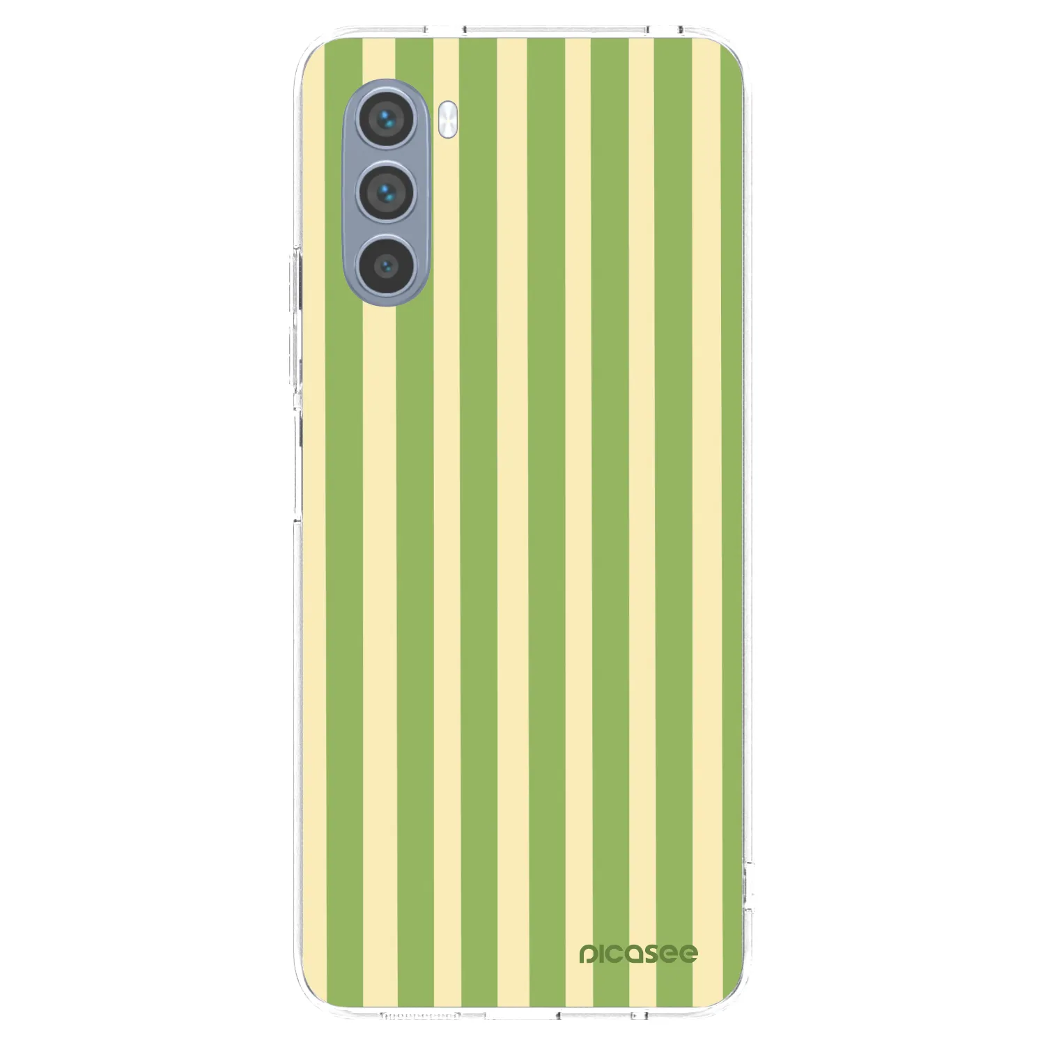Picasee silikonový průhledný obal pro Motorola Moto G62 - Lines Matcha