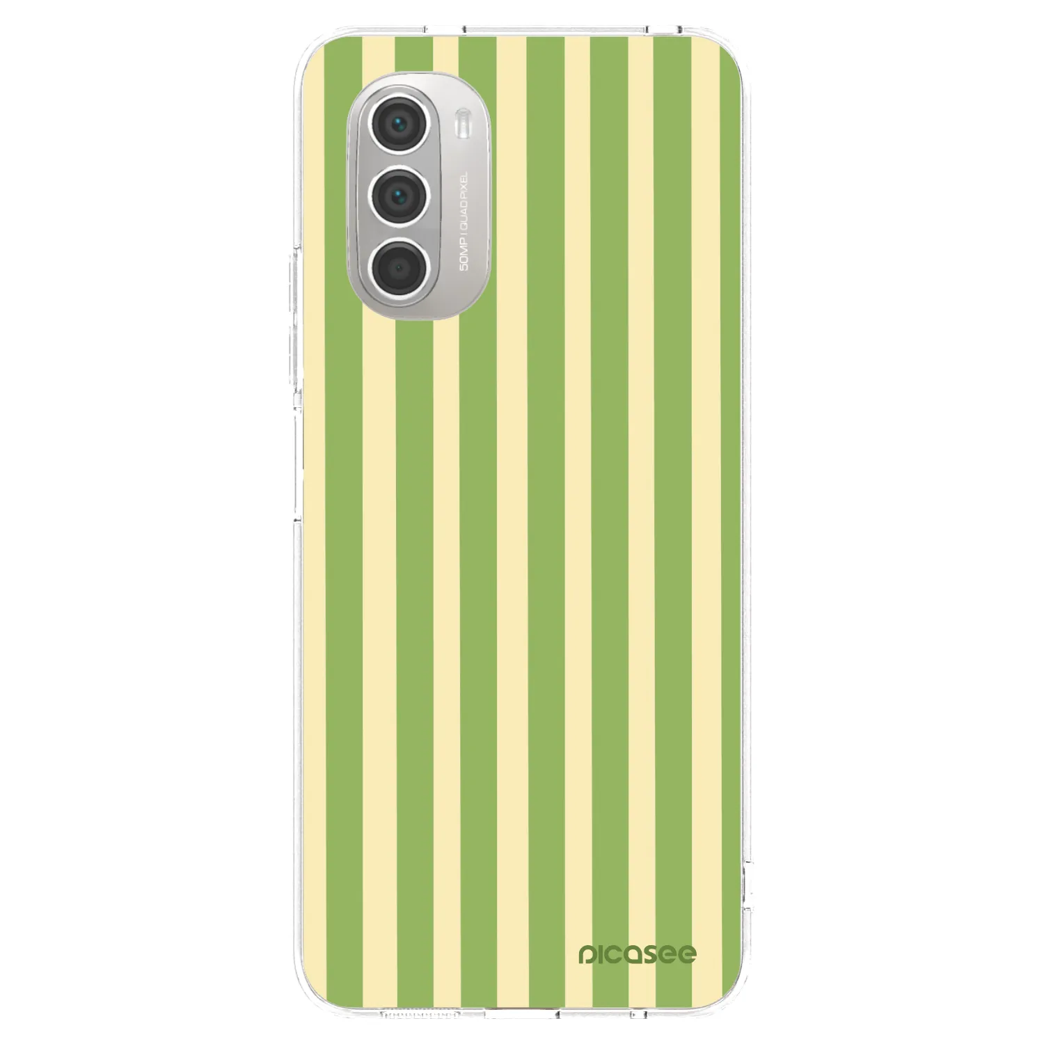 Picasee silikonový průhledný obal pro Motorola Moto G51 - Lines Matcha