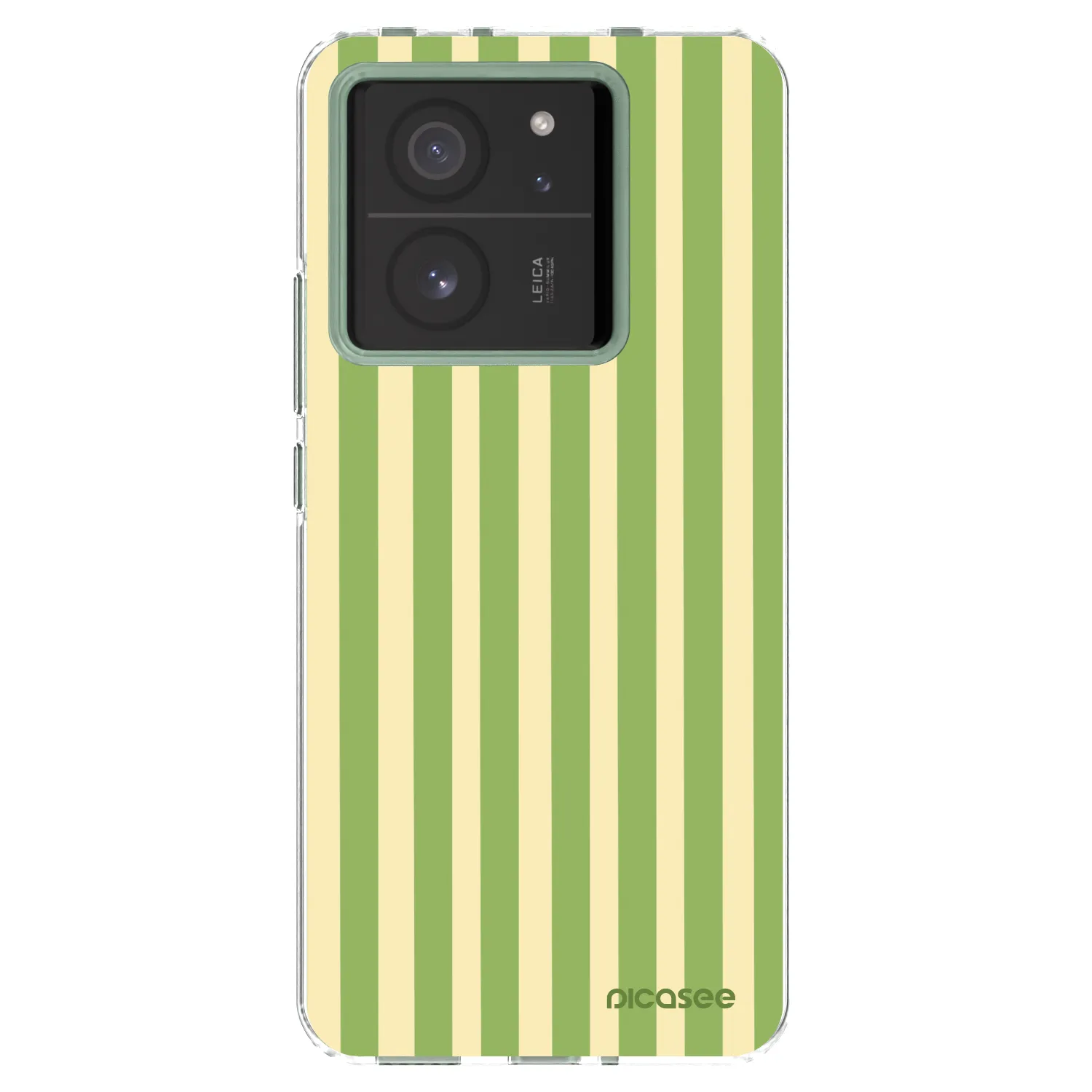Picasee silikonový průhledný obal pro Xiaomi 13T - Lines Matcha