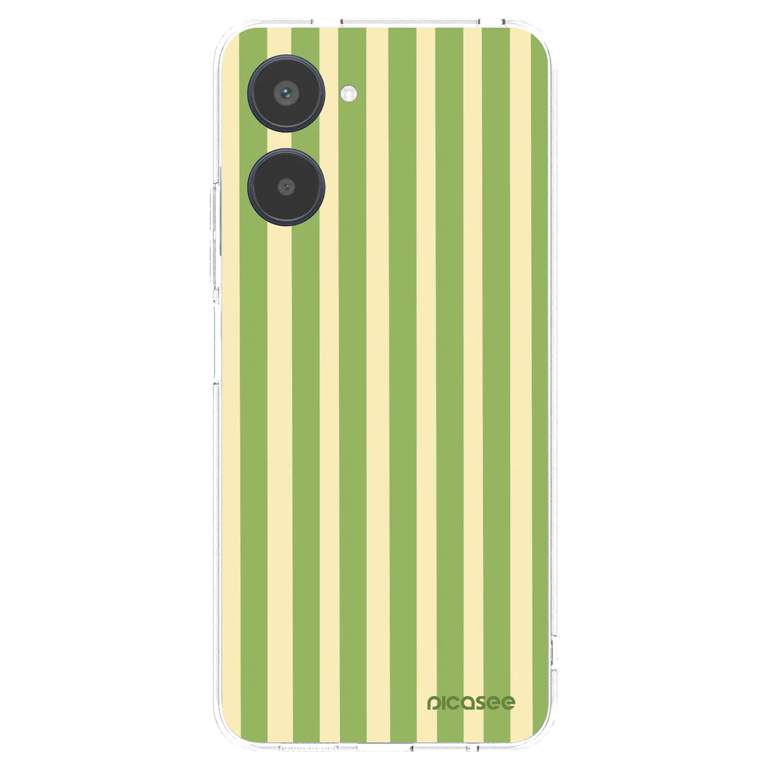 Picasee silikonový průhledný obal pro Realme 10 4G - Lines Matcha