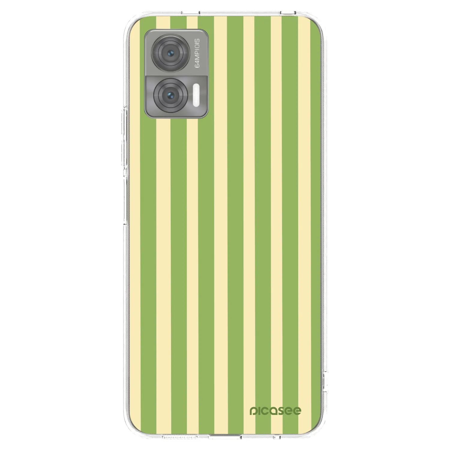 Picasee silikonový průhledný obal pro Motorola Edge 30 Neo - Lines Matcha