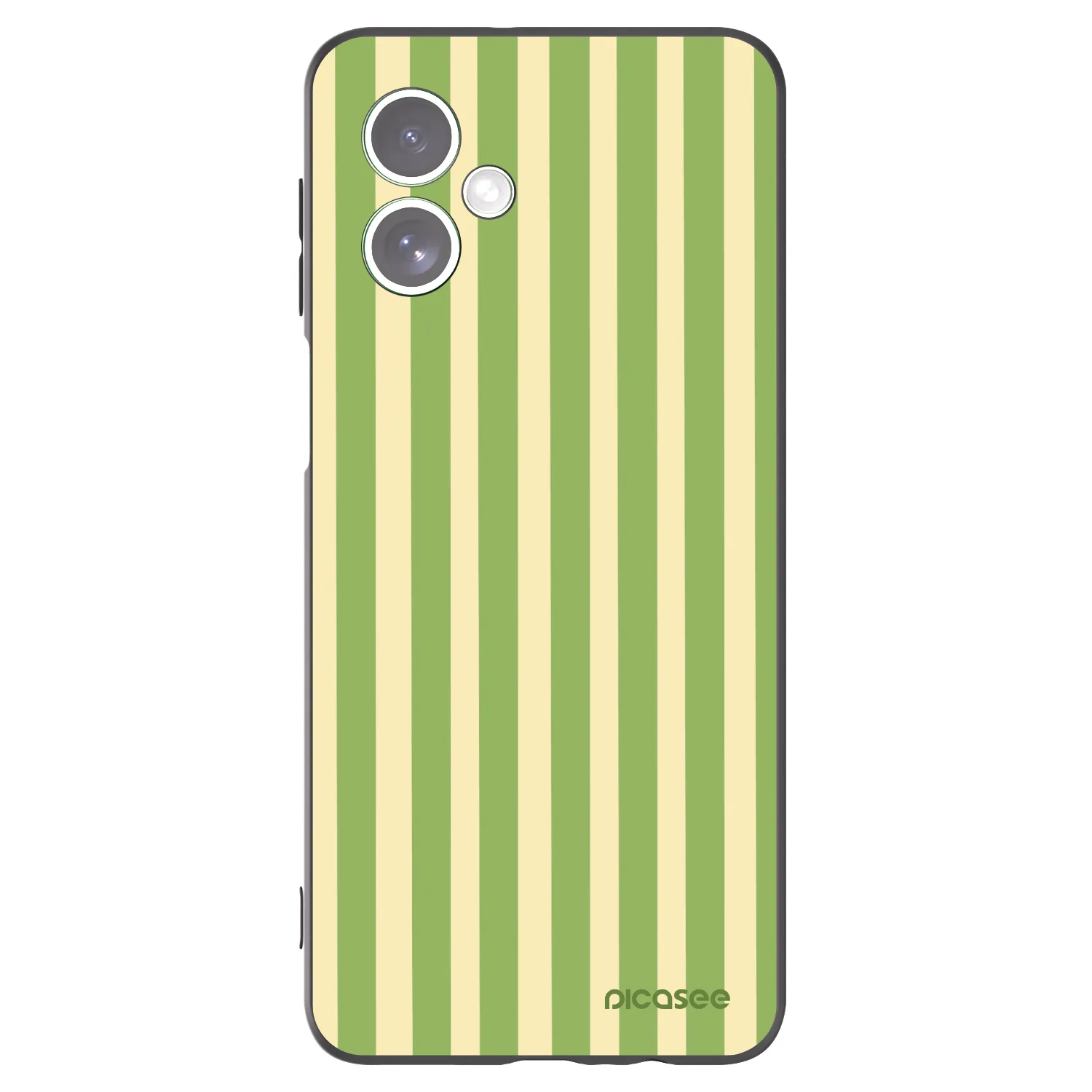 Picasee silikonový černý obal pro Motorola Moto G54 5G - Lines Matcha