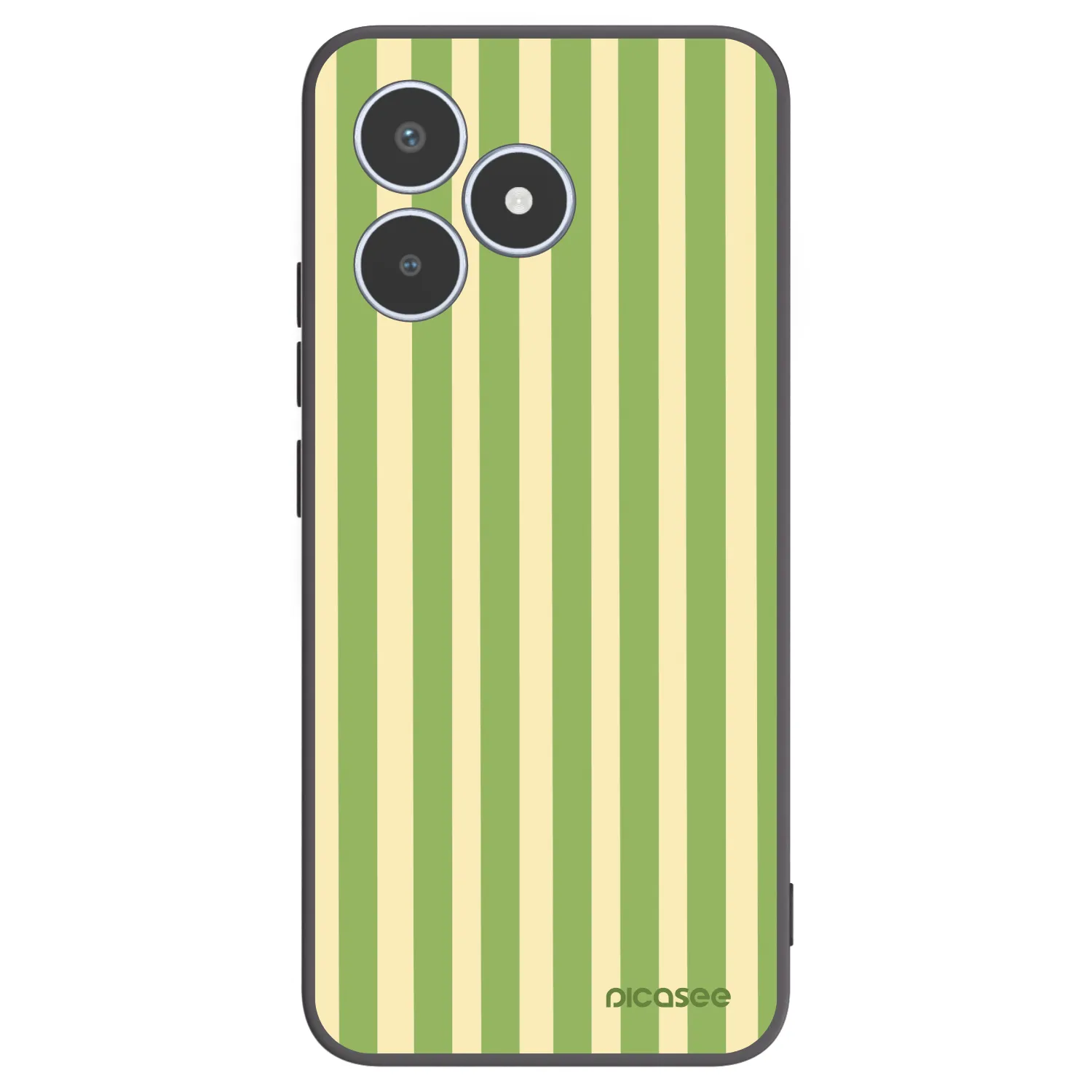 Picasee silikonový černý obal pro Realme C53 - Lines Matcha
