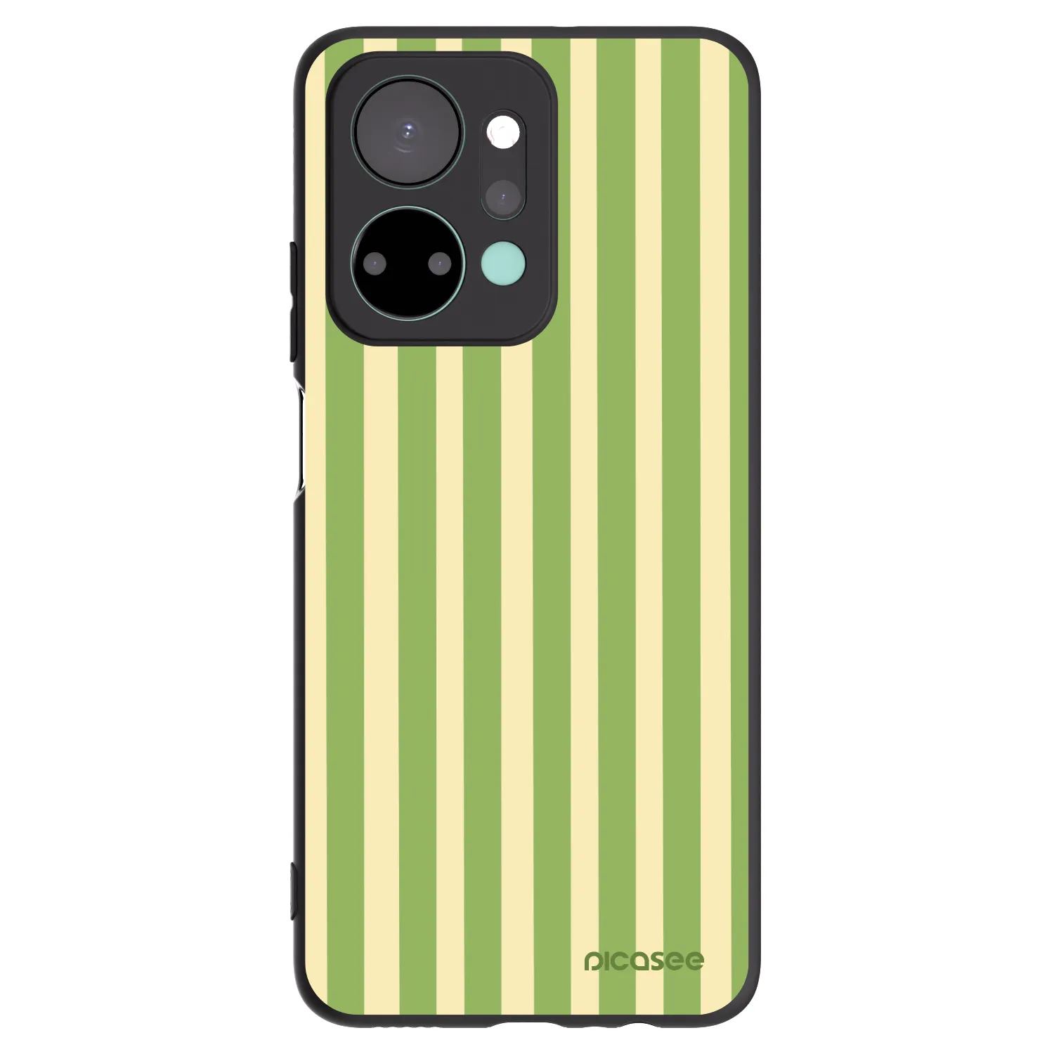 Picasee silikonový černý obal pro Honor X7a - Lines Matcha