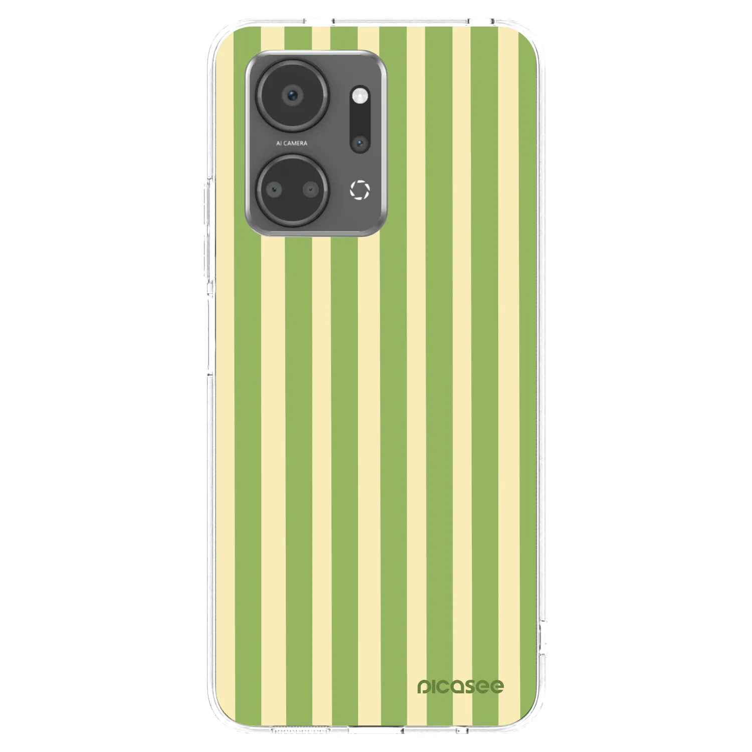 Picasee silikonový průhledný obal pro Honor X7a - Lines Matcha