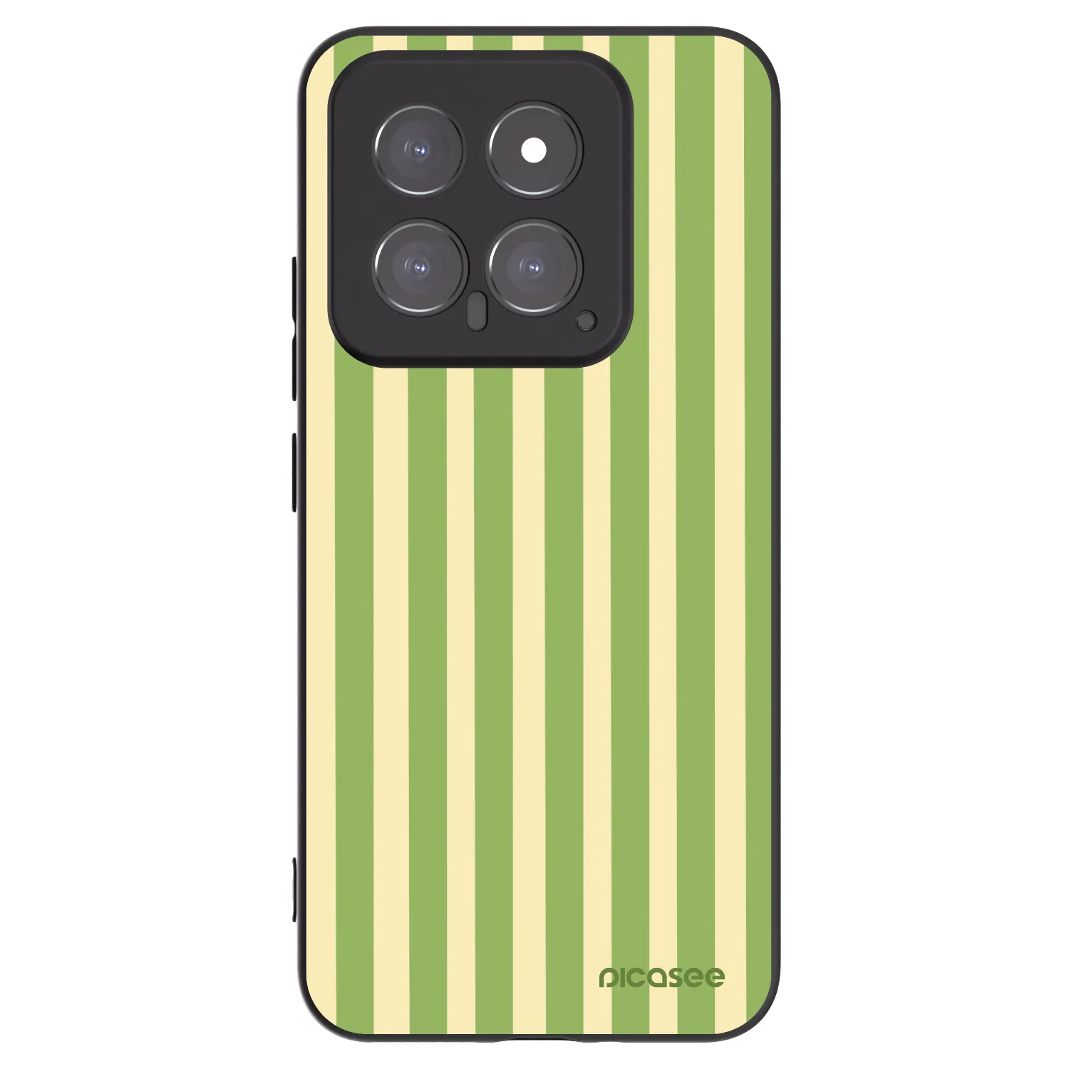 Picasee silikonový černý obal pro Xiaomi 14 - Lines Matcha