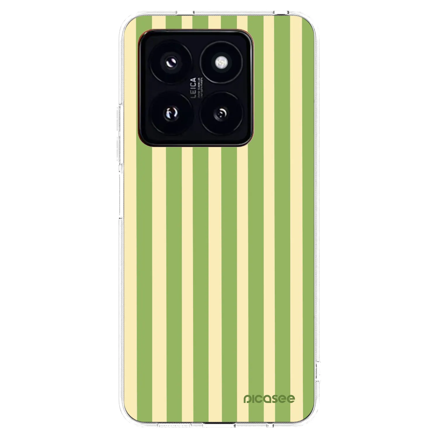 Picasee silikonový průhledný obal pro Xiaomi 14 Pro - Lines Matcha