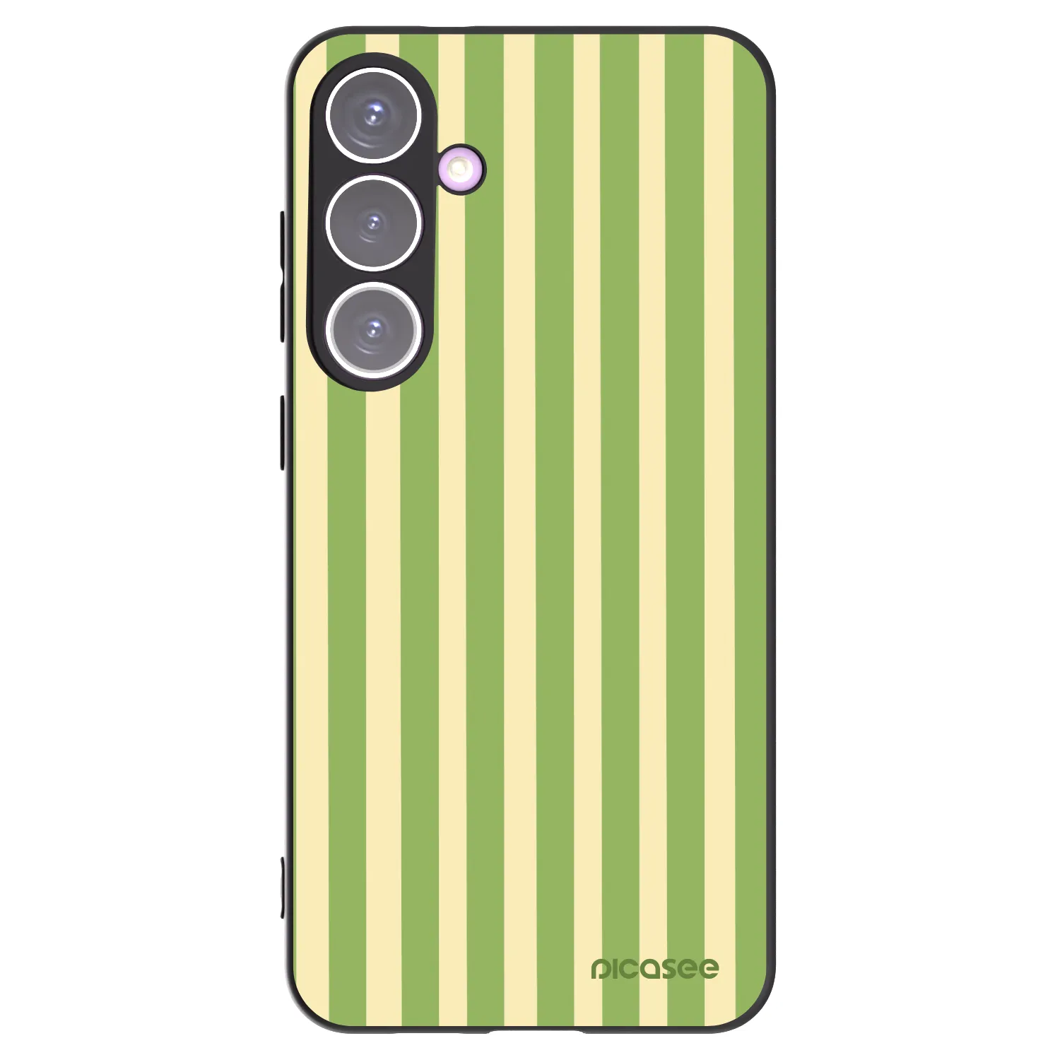 Picasee silikonový černý obal pro Samsung Galaxy S24+ S926B 5G - Lines Matcha