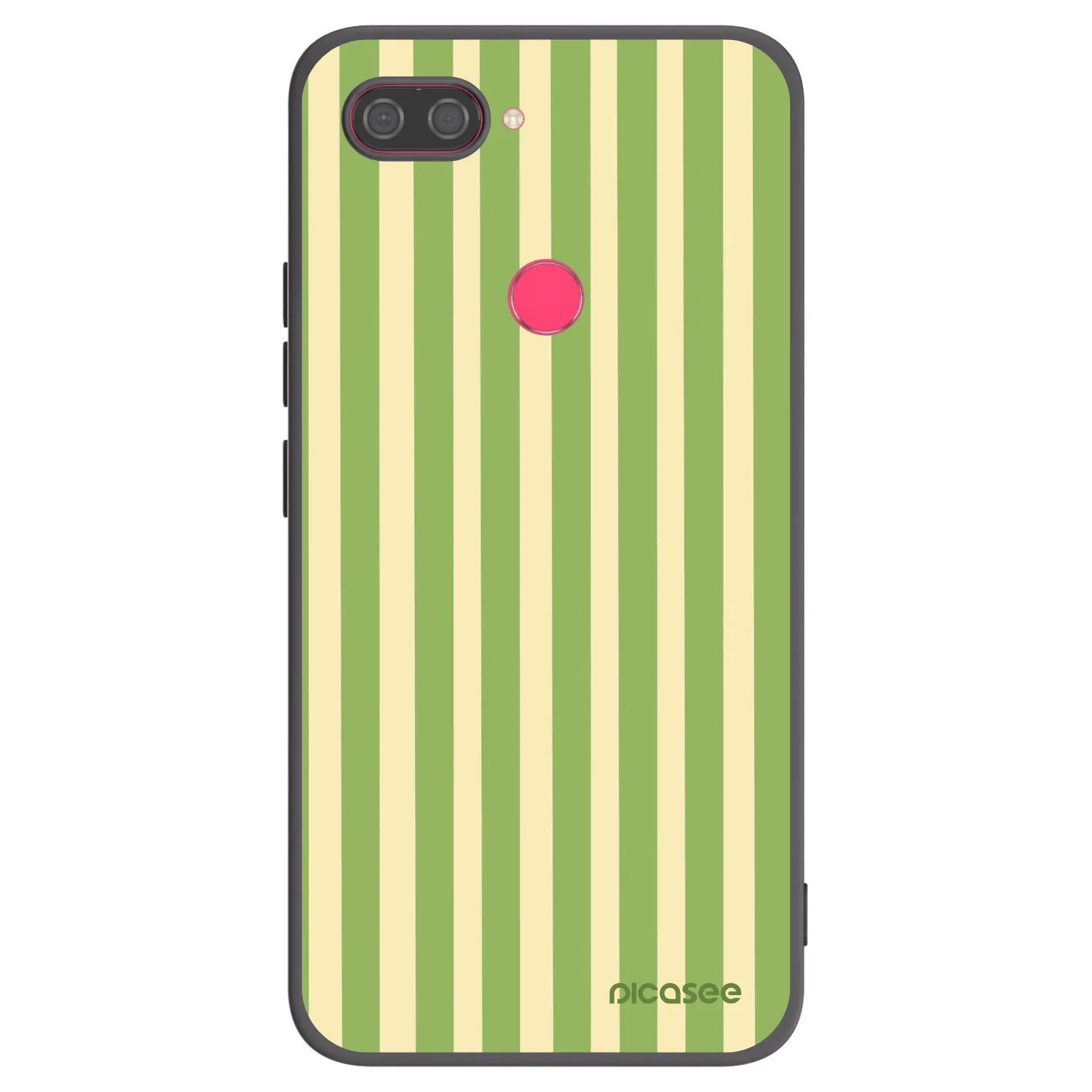 Picasee silikonový černý obal pro Xiaomi Mi 8 Lite - Lines Matcha