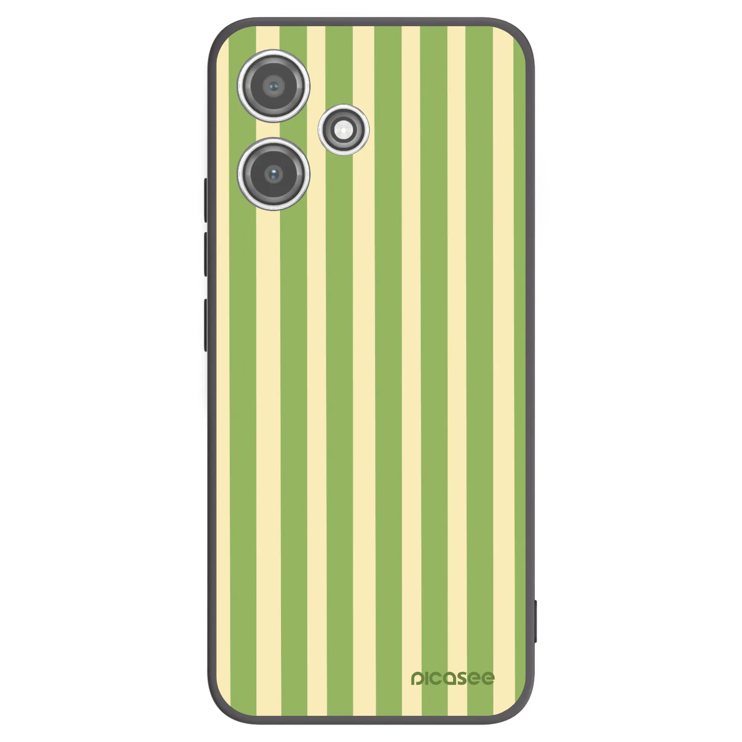 Picasee silikonový černý obal pro Xiaomi Redmi 12 5G - Lines Matcha
