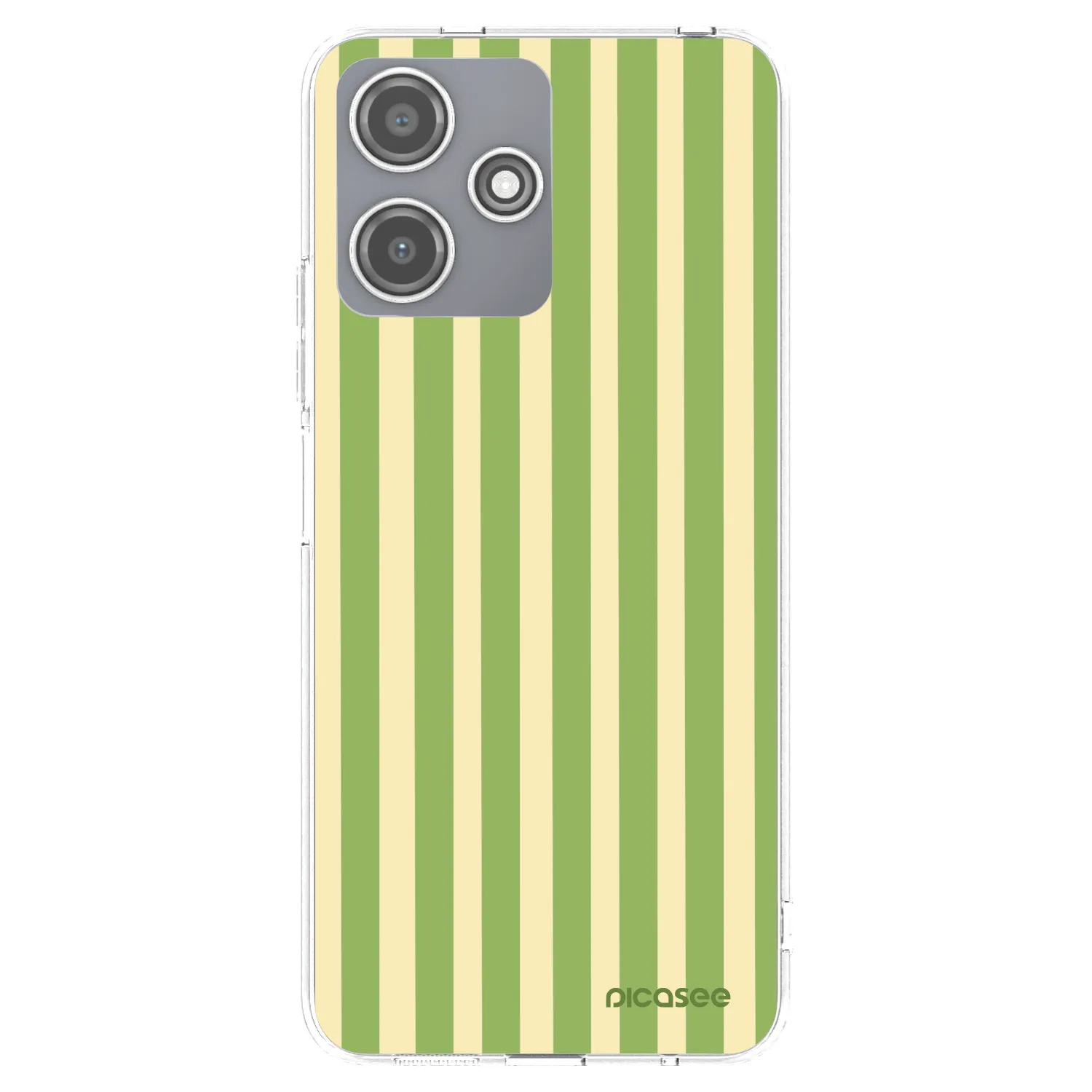 Picasee silikonový průhledný obal pro Xiaomi Redmi 12 5G - Lines Matcha