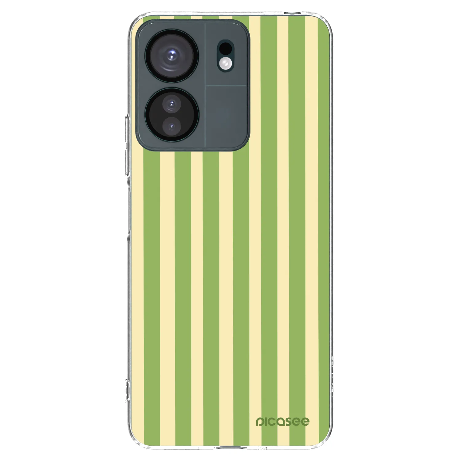 Picasee silikonový průhledný obal pro Xiaomi Redmi 13C 4G - Lines Matcha