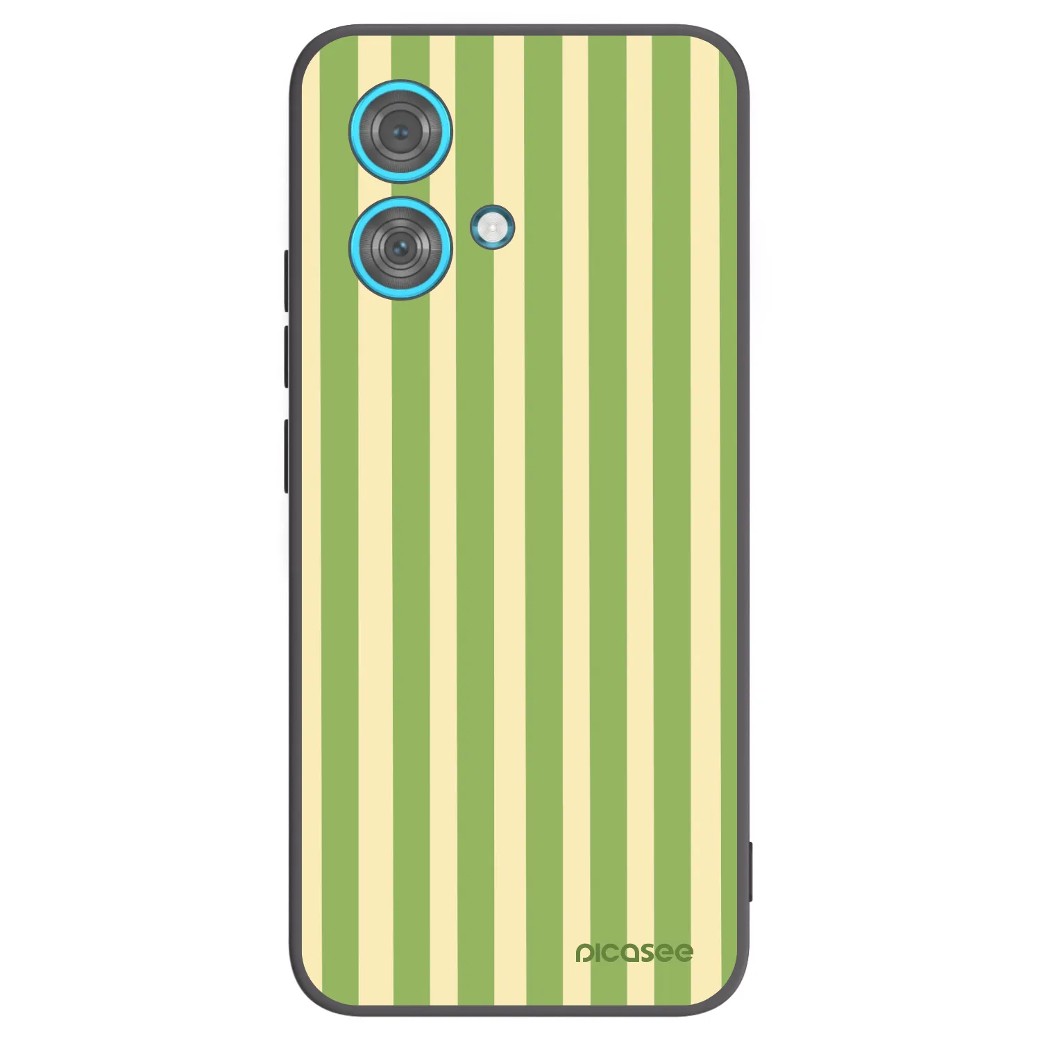 Picasee silikonový černý obal pro Motorola Edge 40 Neo - Lines Matcha