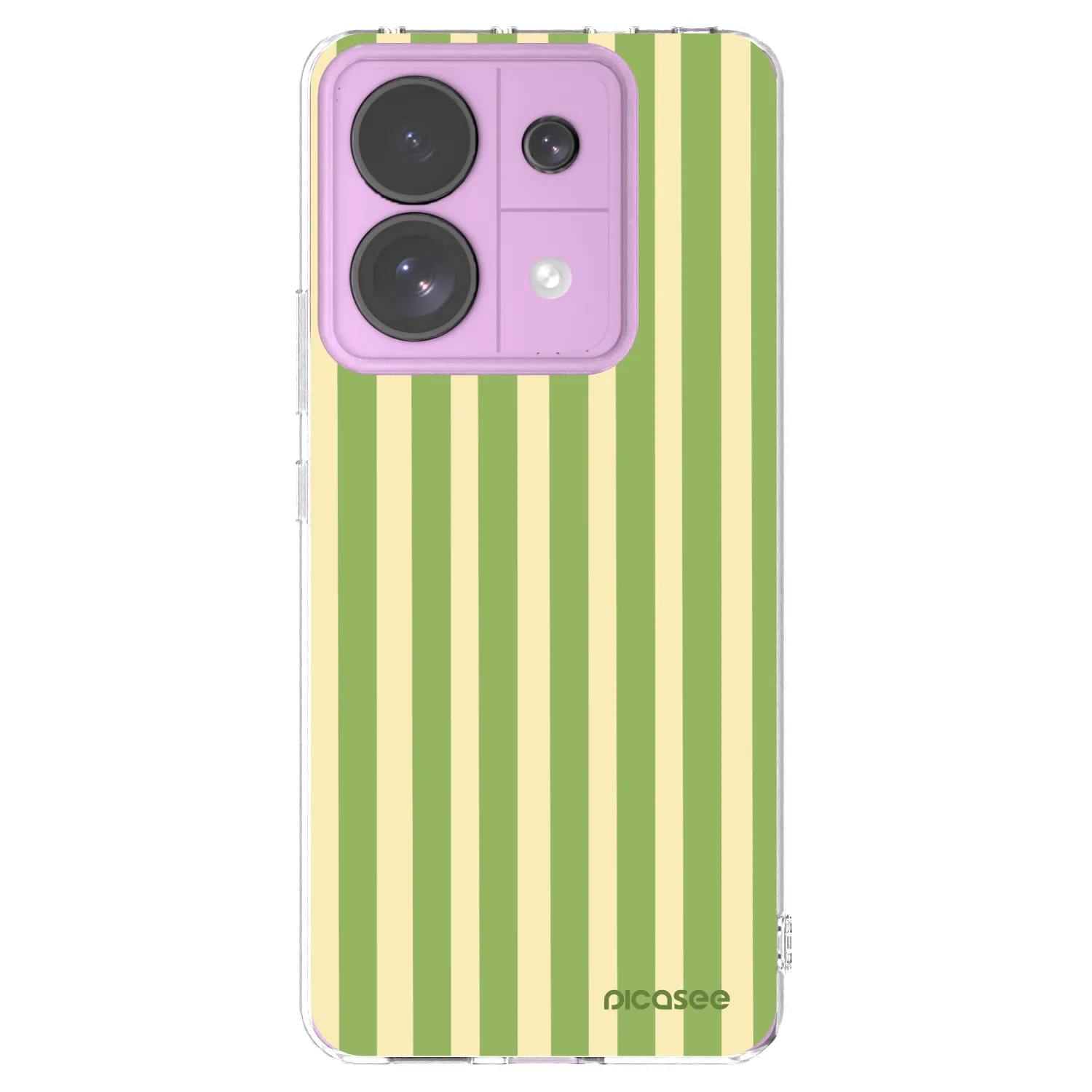 Picasee silikonový průhledný obal pro Xiaomi Redmi Note 13 Pro 5G - Lines Matcha
