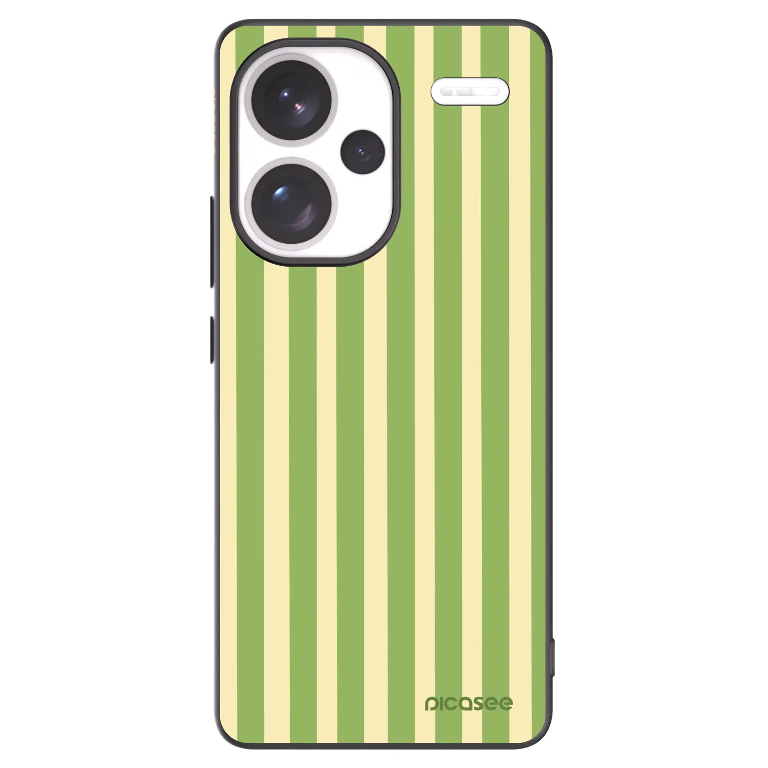 Picasee silikonový černý obal pro Xiaomi Redmi Note 13 Pro+ 5G - Lines Matcha