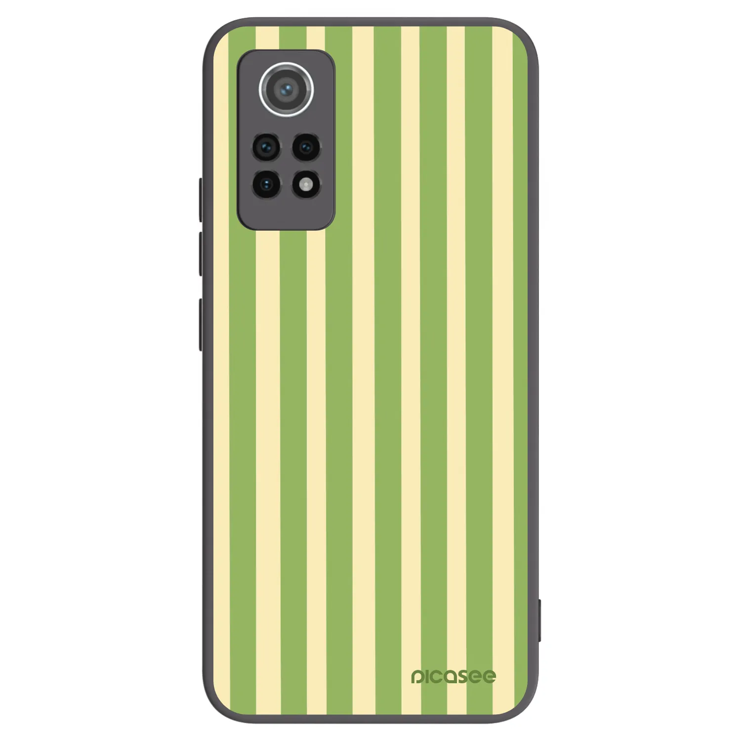 Picasee silikonový černý obal pro Xiaomi Redmi Note 12 Pro 4G - Lines Matcha